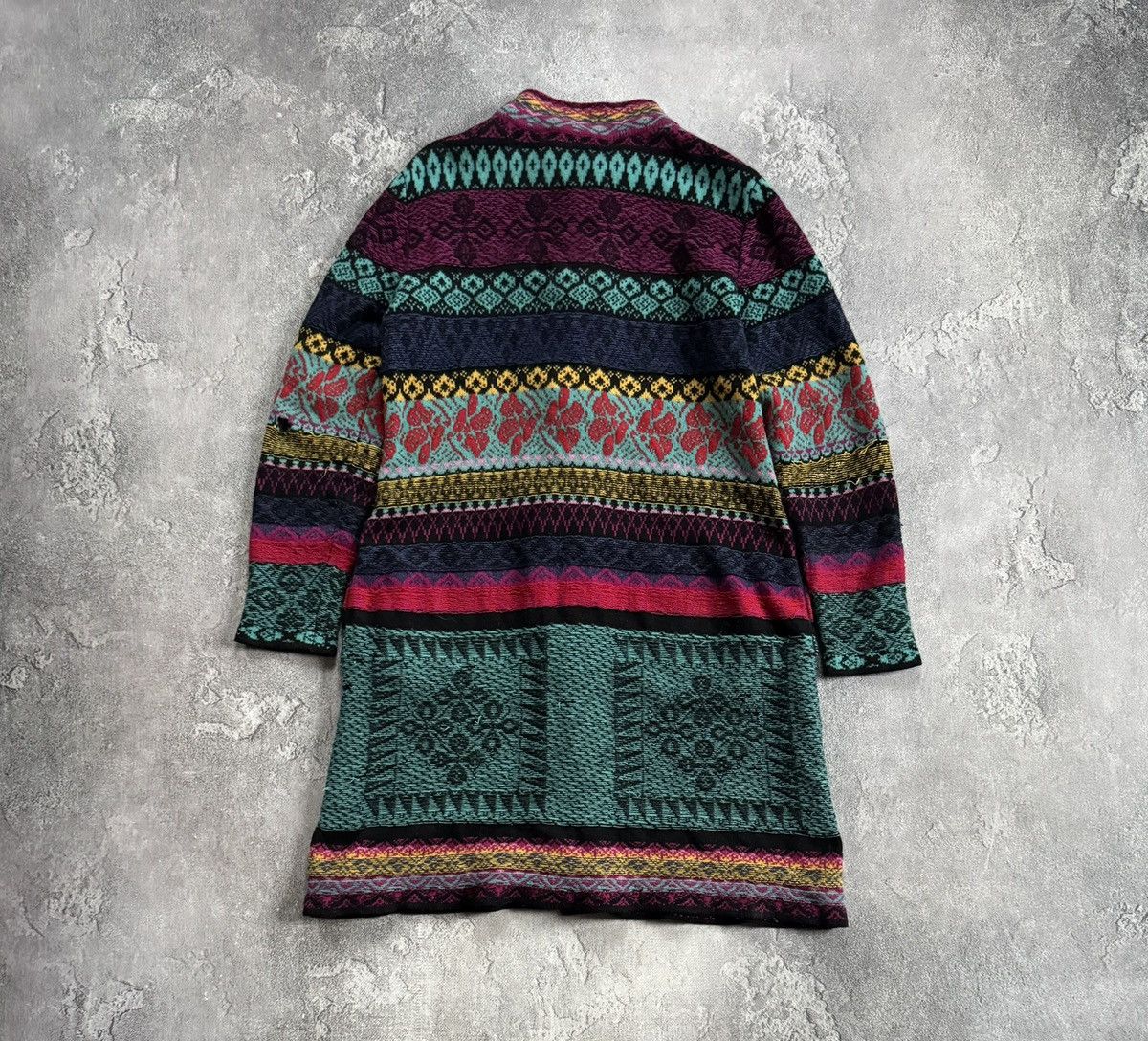 Dale Of Norway Ivko 44size printed flowers aztec knitwear jacket cardigan Size L / US 10 / IT 46 - 15 Thumbnail