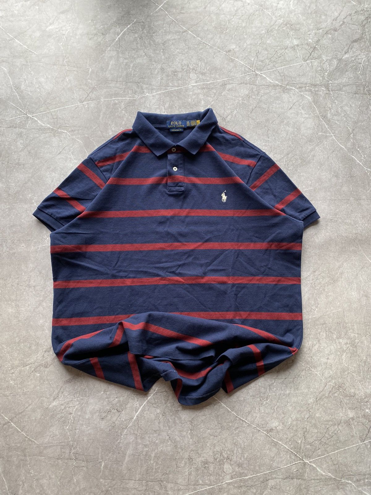 Polo Ralph Lauren Vintage Y2K Polo Ralph Lauren Polo T-Shirt Retro Hype Size US XXL / EU 58 / 5 - 2 Thumbnail