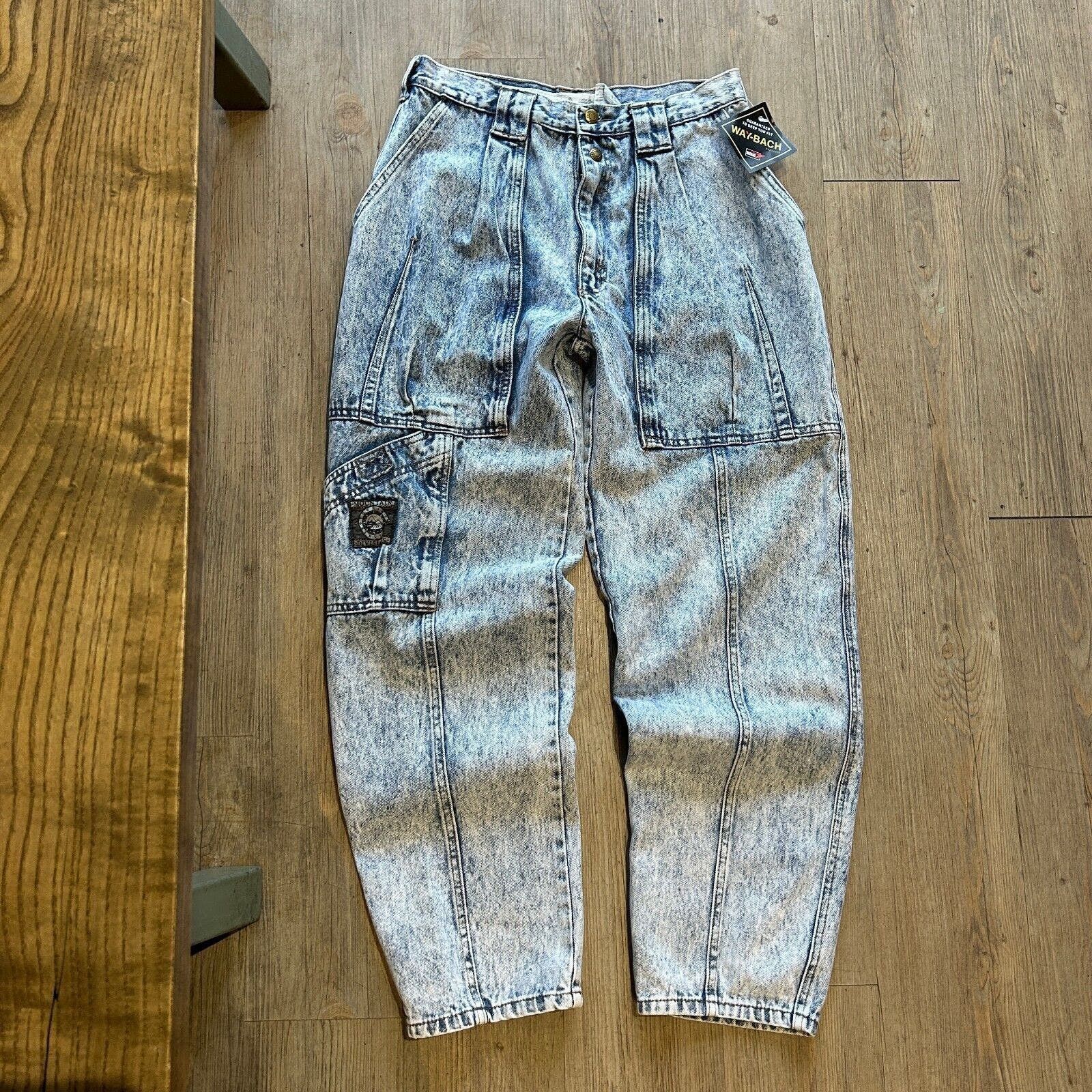 VINTAGE 90s Gitano Light Acid Wash Loose Fit Tapper Jeans