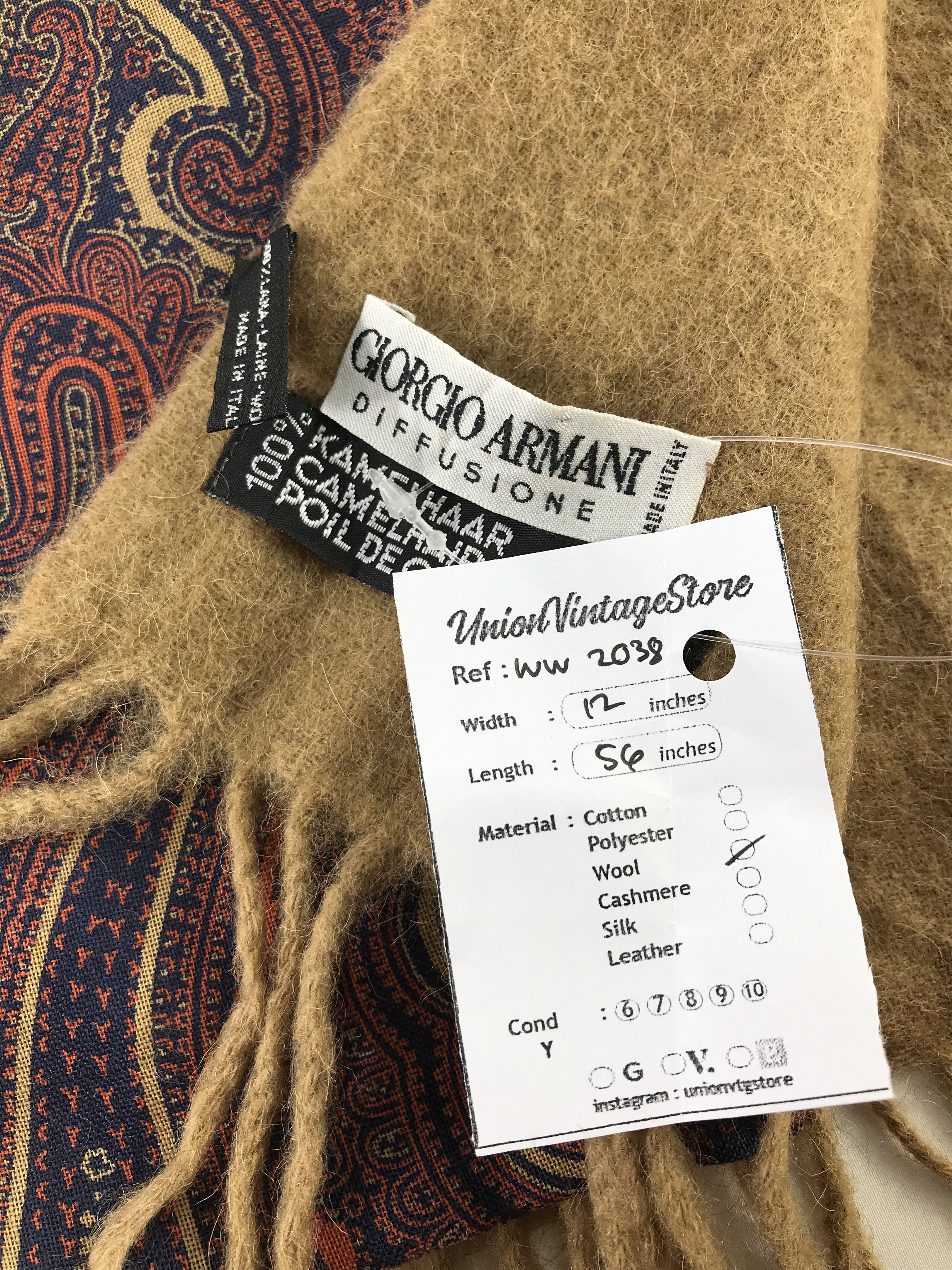 Giorgio Armani × Vintage Giorgio Armani Scarf / Muffler / Neckwear - WW2038 Size ONE SIZE - 5 Thumbnail