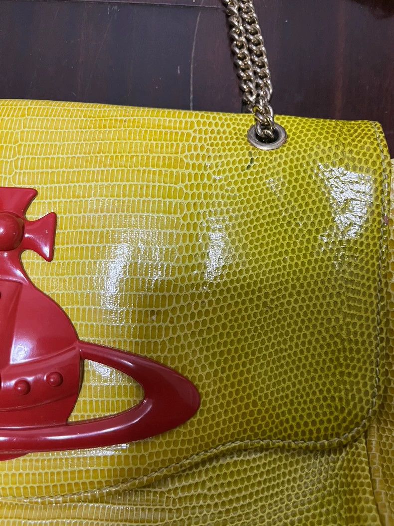 Vivienne Westwood Vivienne Westwood size os Lizard pattern yellow base red la Size ONE SIZE - 2 Thumbnail