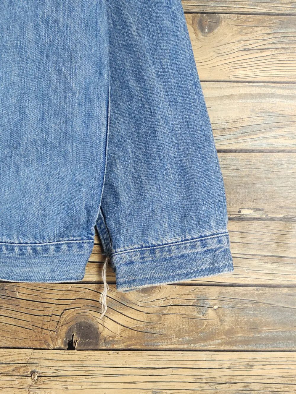 Bershka Bershka Blue Distressed Ripped Denim Jackets #W1756 Size XS / US 0-2 / IT 36-38 - 12 Thumbnail