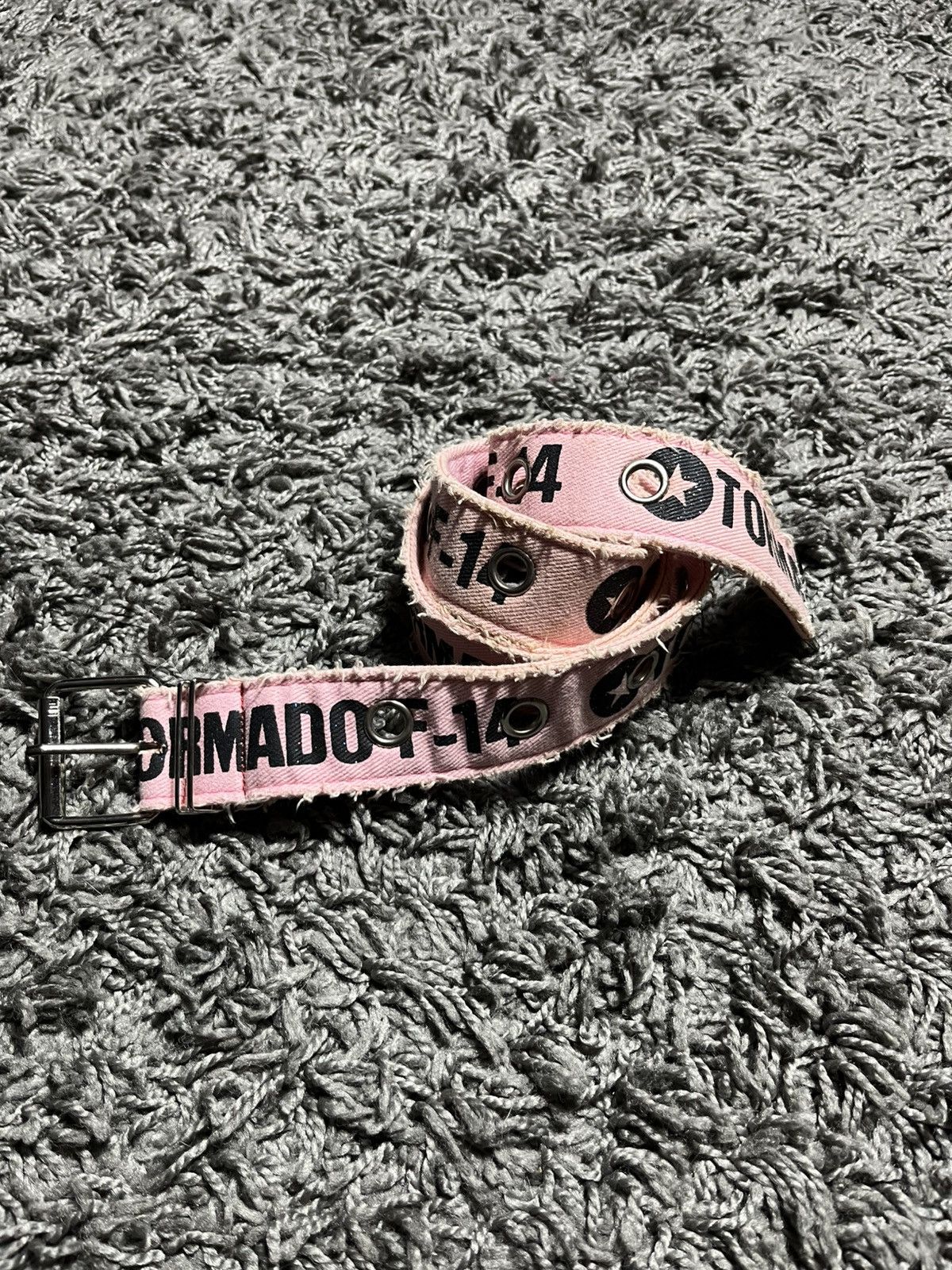 Vintage VINTAGE TORNADO F-14 PUNK EMO ROCK MILITARY COTTON BELT Size ONE SIZE - 1 Thumbnail