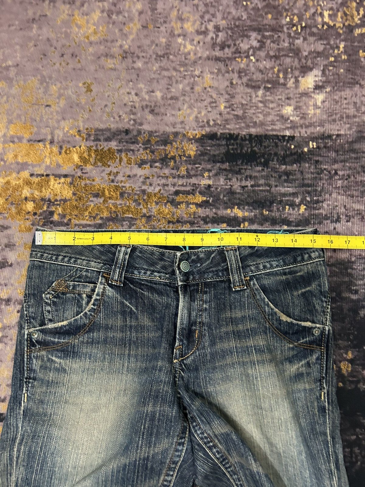 Japanese Brand Georgia Love Mud Wash Flare Pants Size US 30 / EU 46 - 14 Thumbnail