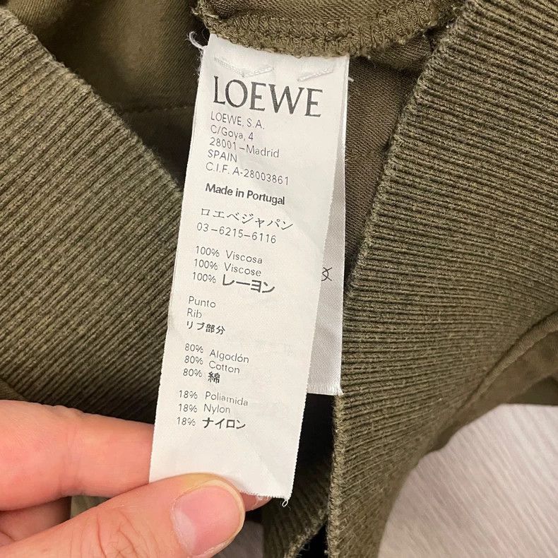 Loewe loewe Green chest large logo padded round-neck sweatshirt 2 Size US L / EU 52-54 / 3 - 6 Thumbnail