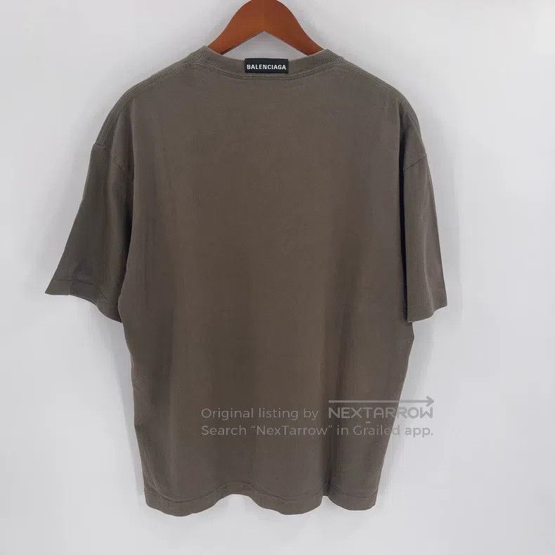 Balenciaga Balenciaga Plain Logo Printed Round Neck Short Sleeve Size US L / EU 52-54 / 3 - 2 Thumbnail