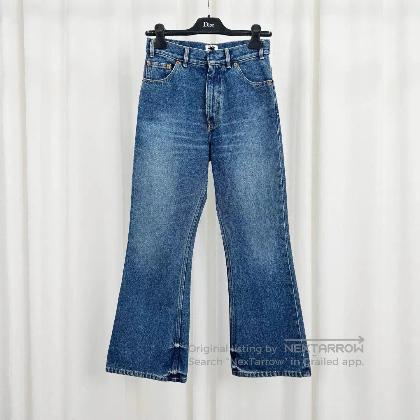 Dior dior blue wash flared jeans size 34. Size 33" - 1 Thumbnail