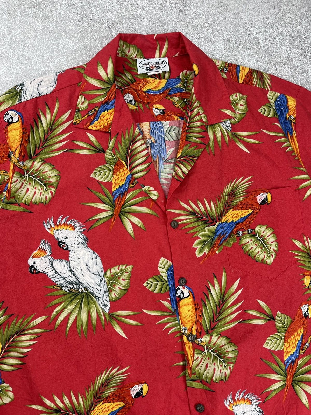 Pacific Legend × Vintage Vintage Pacific Legend Hawaiian Tropical Bird Shirt Size US XL / EU 56 / 4 - 3 Thumbnail