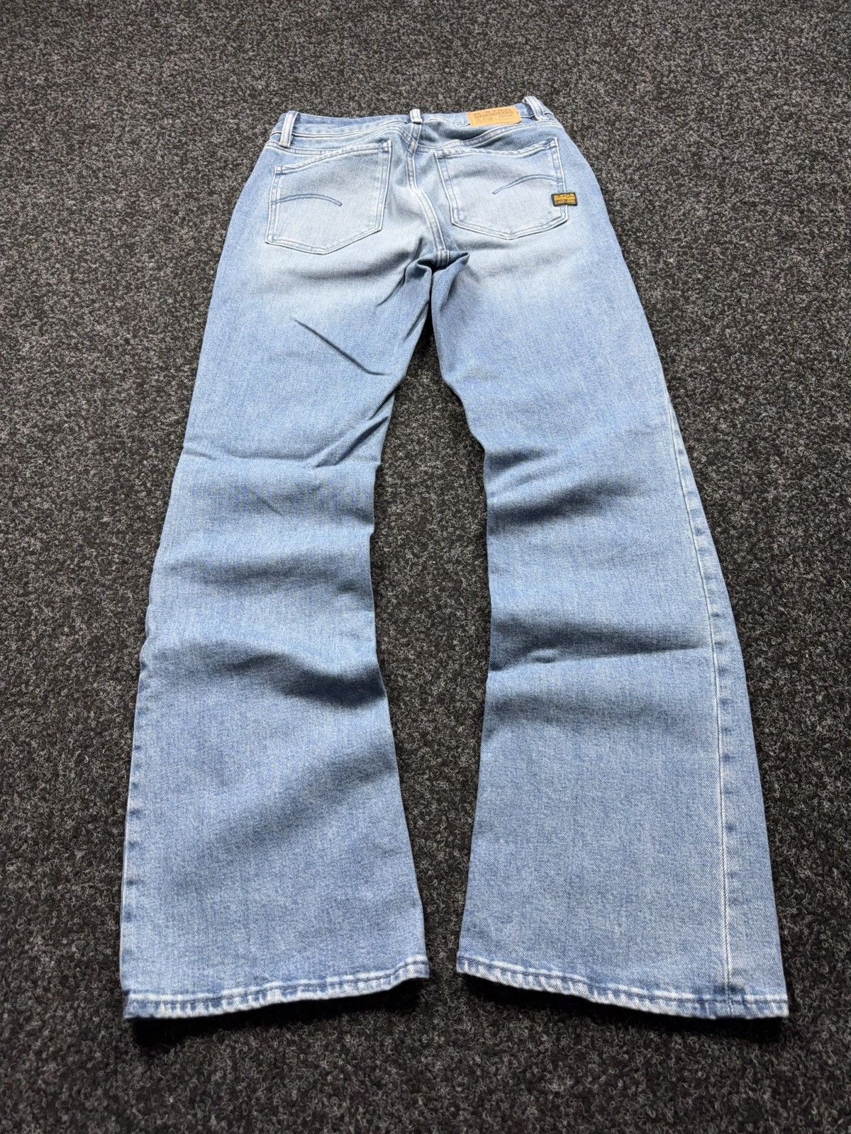 G-Star Vintage 00s G-Star RAW G-Low Bootcut Jeans Y2K Light Wash Size 27" / US 4 / IT 40 - 13 Thumbnail