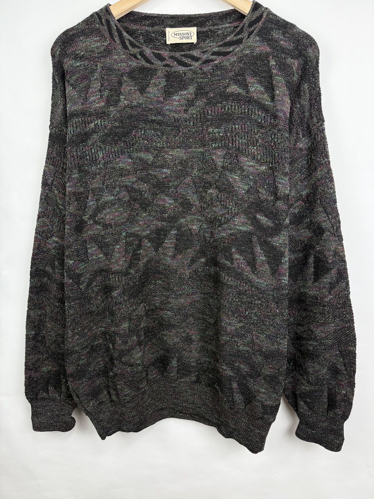 Missoni 🇮🇹 Vintage 80s Missoni Sport Sweater Made in Italy Rare Retro Size US L / EU 52-54 / 3 - 4 Thumbnail