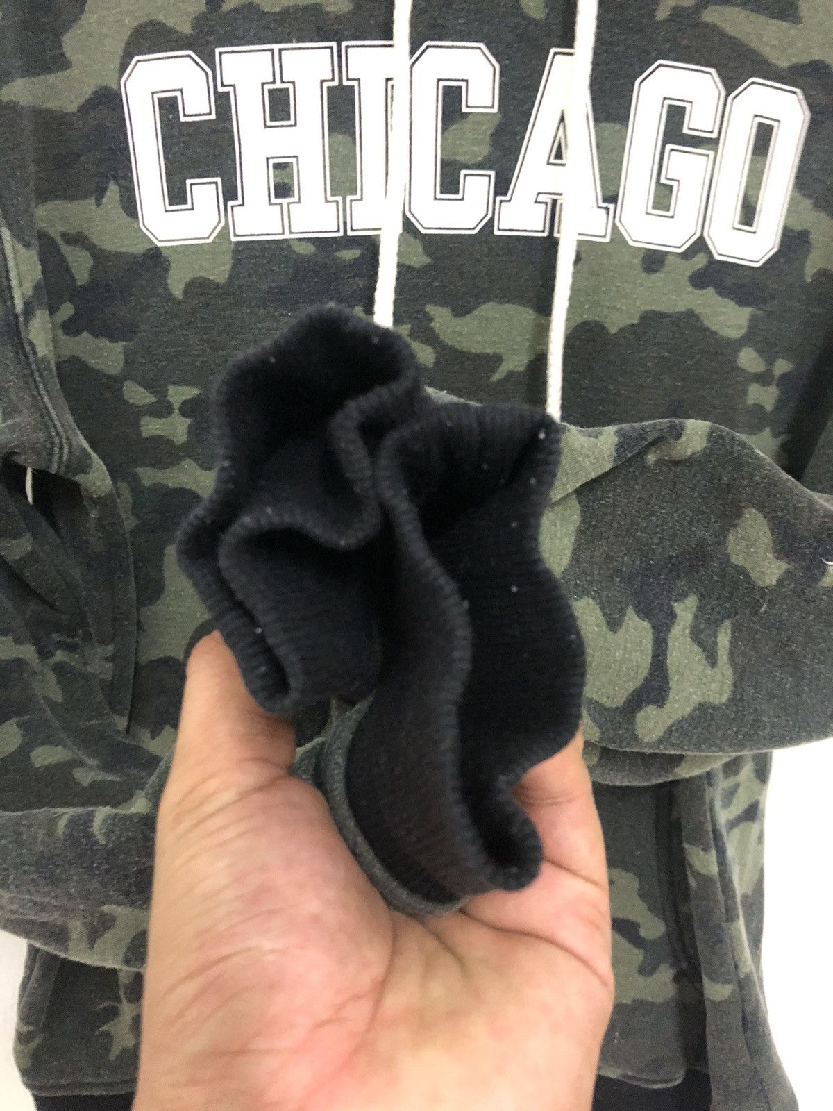 Japanese Brand Vintage Back Number Camo Chicago Spell Out Pullover Hoodie Size US L / EU 52-54 / 3 - 5 Thumbnail