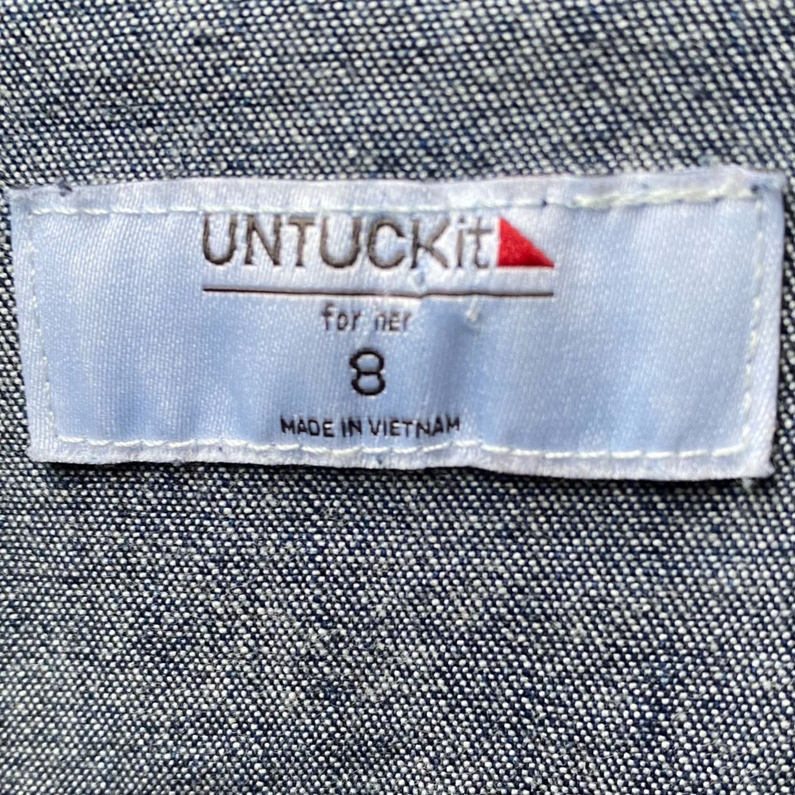 UNTUCKit UNTUCKit • Annie Cotton Lycra Women’s Denim Shirt Dress 8 Size M / US 6-8 / IT 42-44 - 6 Thumbnail