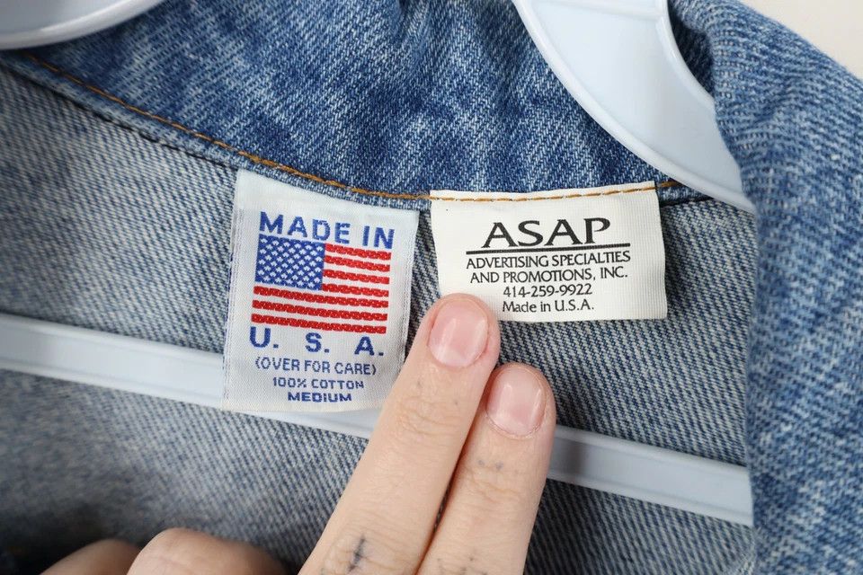 Vintage Vintage 90s Streetwear Crane Denim Trucker Jacket USA Size US M / EU 48-50 / 2 - 10 Thumbnail