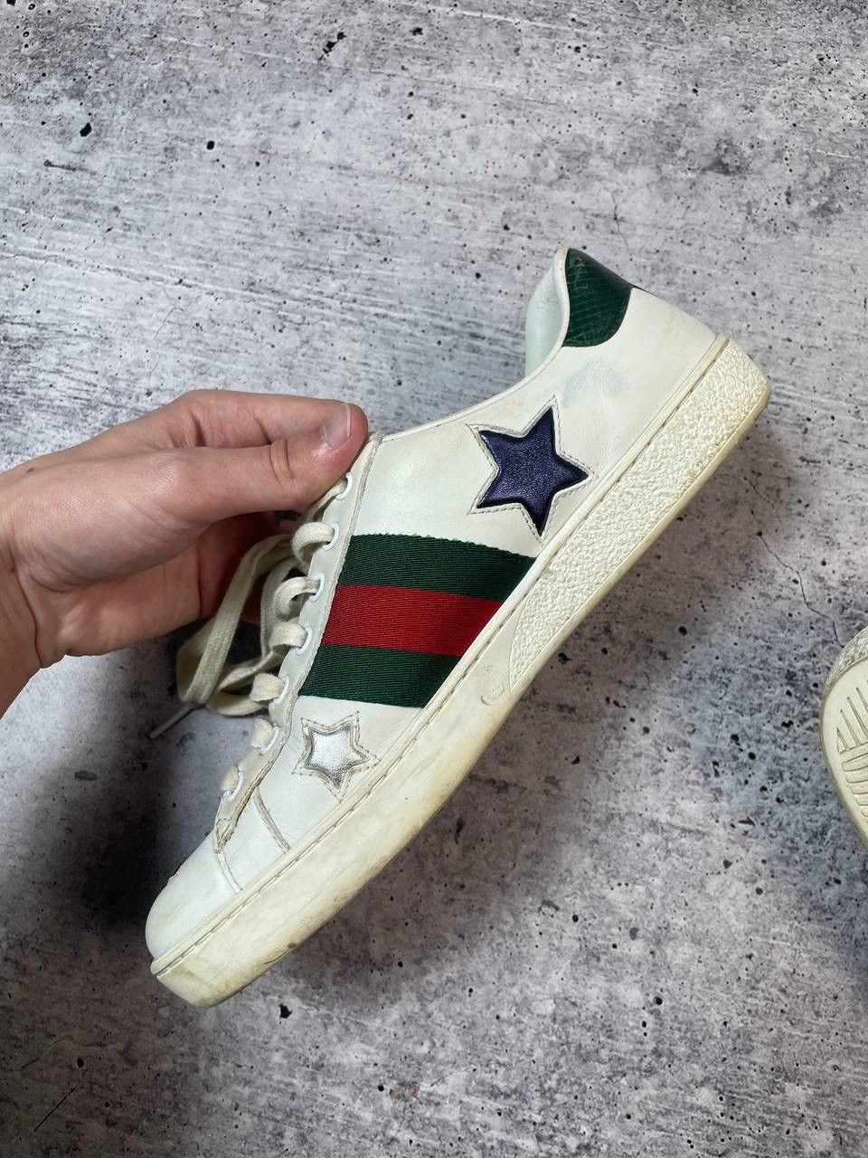 Gucci Gucci Ace Stars Low Top Sneakers Shoes Y2K Size US 7 / IT 37 - 5 Thumbnail