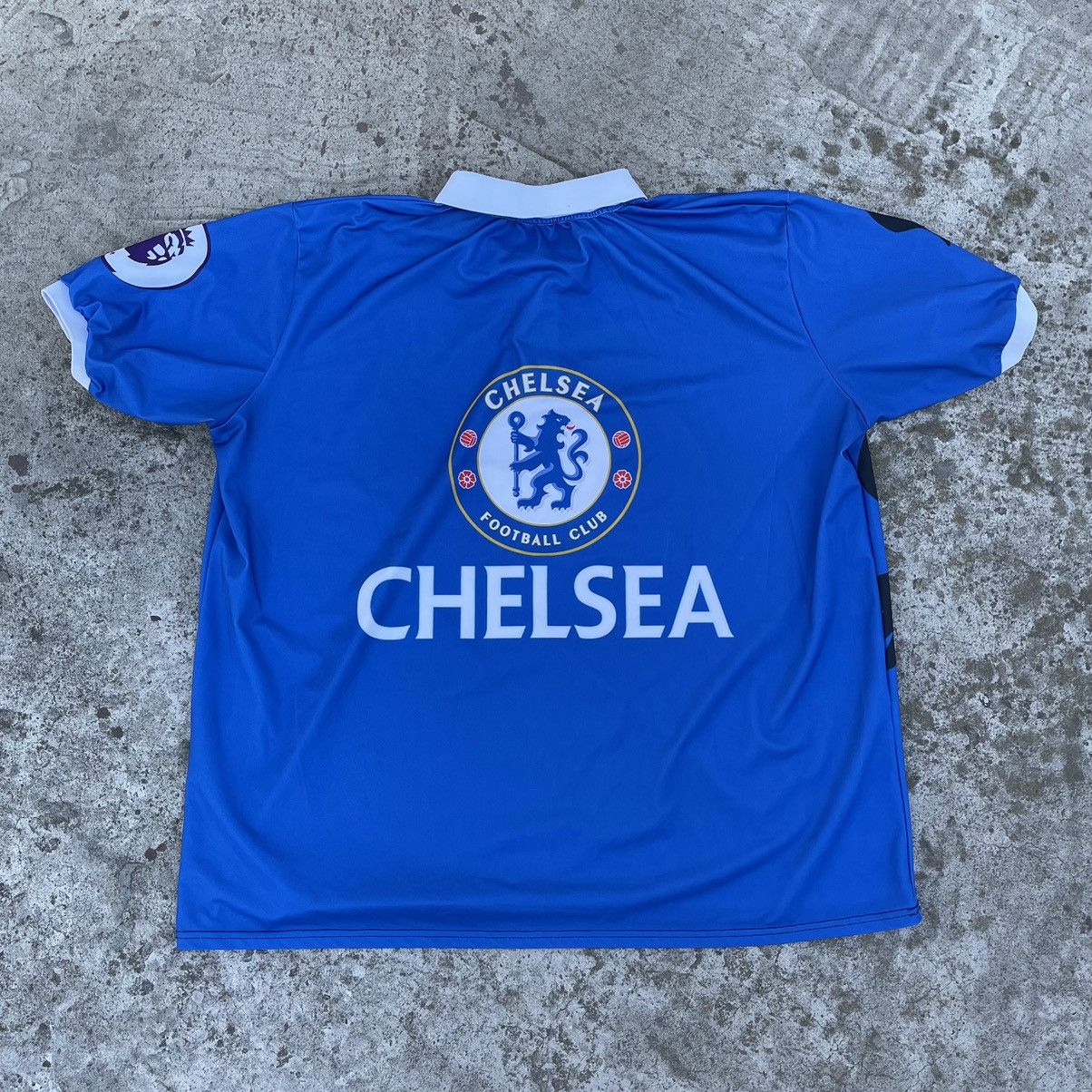 Chelsea Soccer × Vintage Vintage Chelsea Polo T-shirts Overprint Y2K 90s Football Size US XXL / EU 58 / 5 - 2 Thumbnail