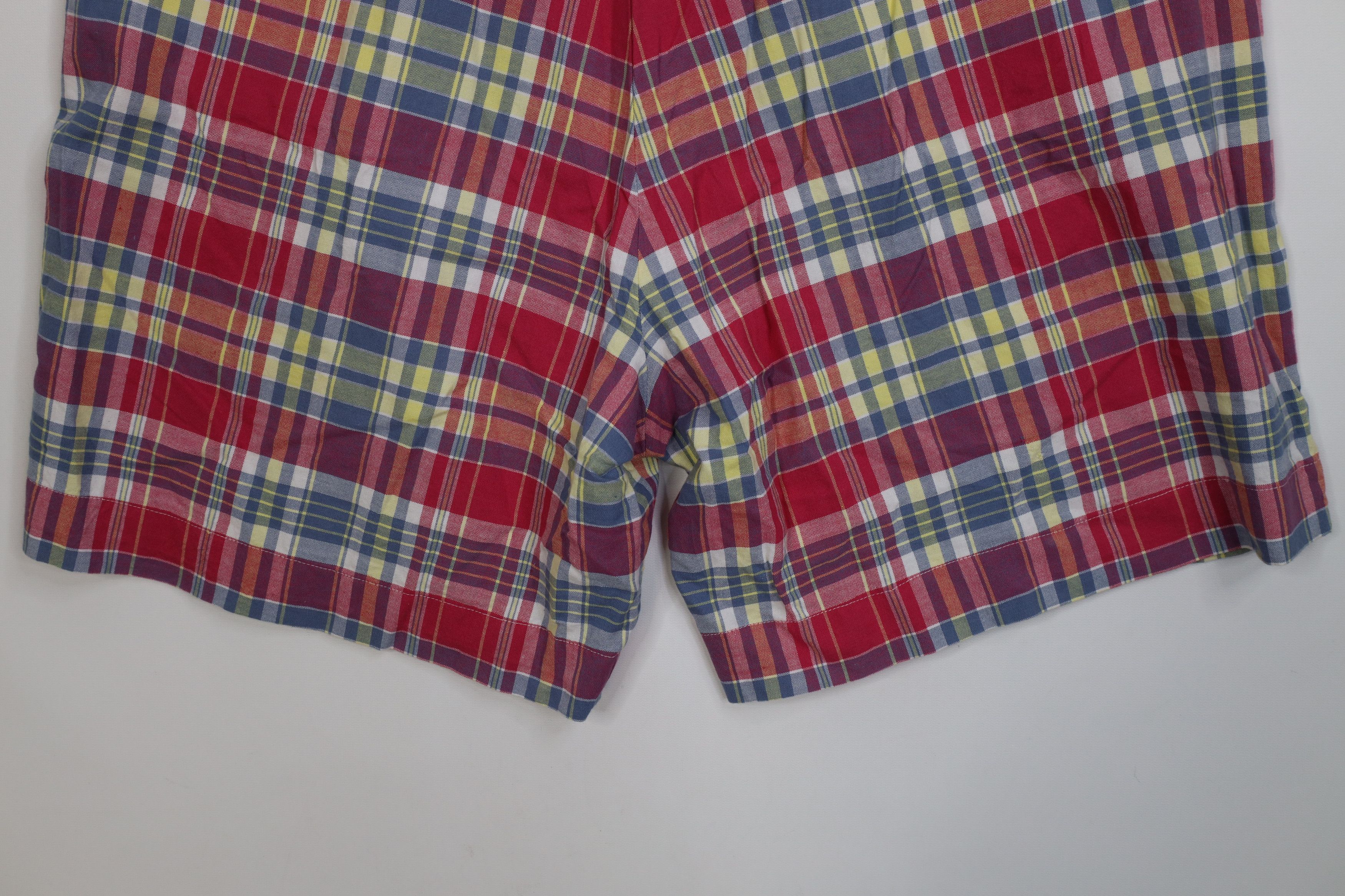 Ralph Lauren Vintage 90s Ralph Lauren India Madras Plaid Flannel Shorts Size US 36 / EU 52 - 11 Thumbnail