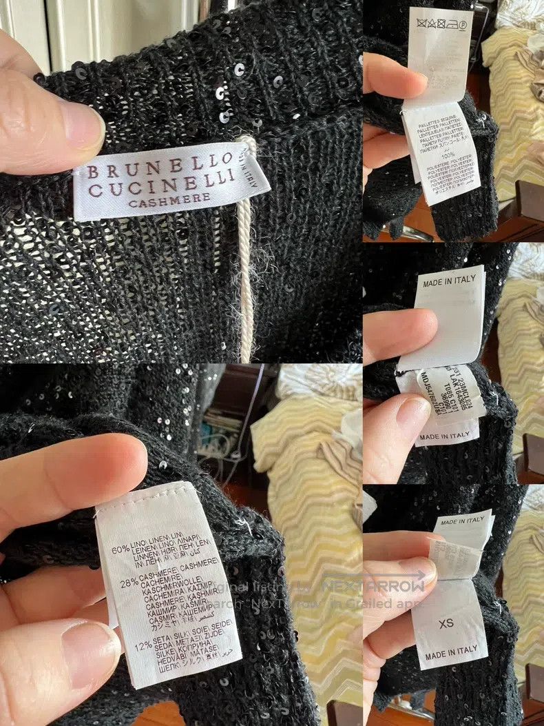 Brunello Cucinelli Brunello Cucinelli Cashmere Silk Sequin Top Size XS / US 0-2 / IT 36-38 - 3 Thumbnail