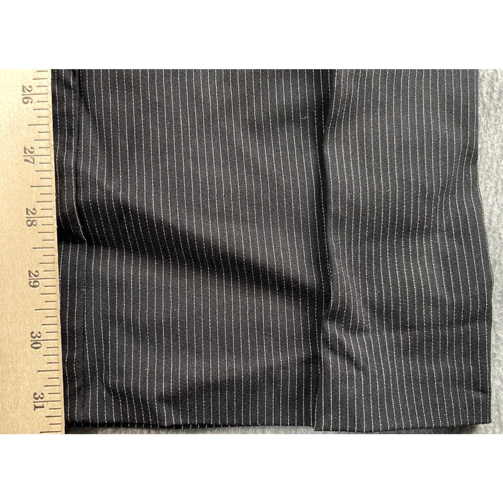 Doublet Heartsoul Women Pants Riley Straight Leg Mid Rise Double Waistband Size 15 Blue Striped Dress Pants Mens? No (Women) Size 36" / US 14 / IT 50 - 5 Thumbnail