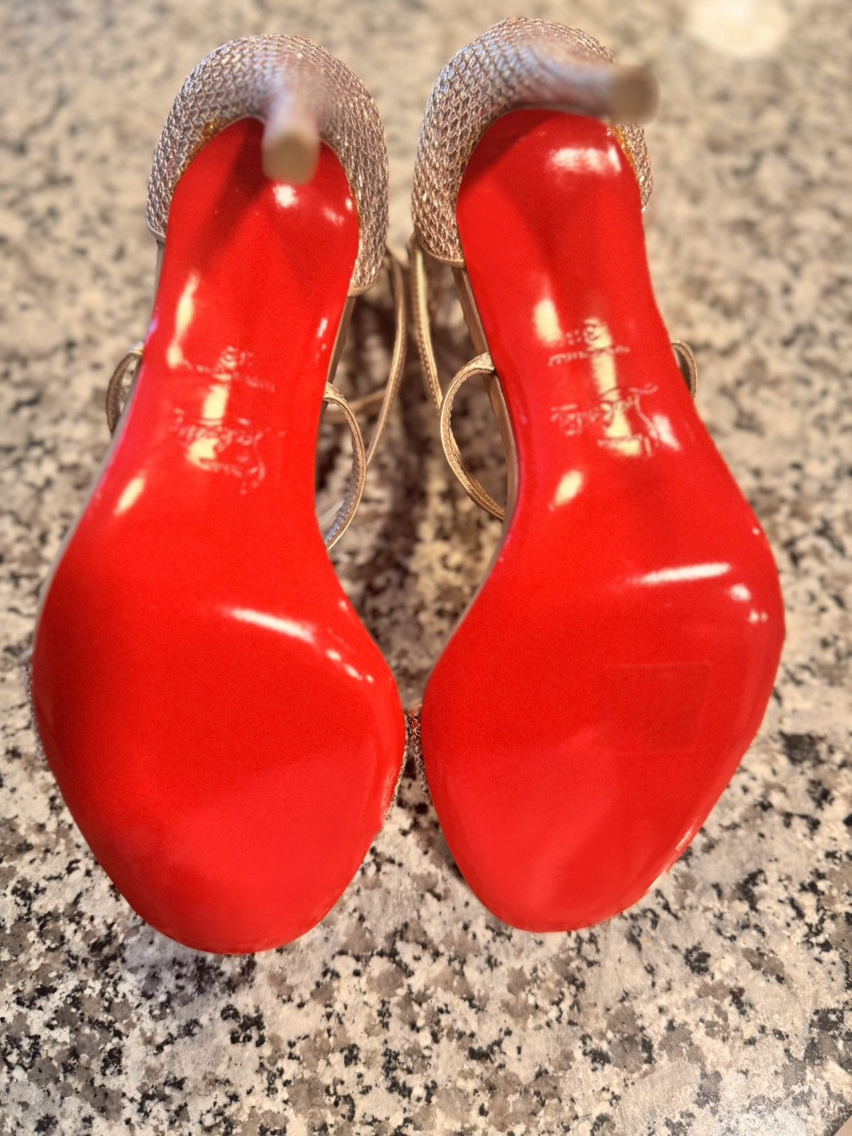 Christian Louboutin Christian Louboutin Choca 100 Specchio Glitter Heels Size US 7 / IT 37 - 9 Thumbnail