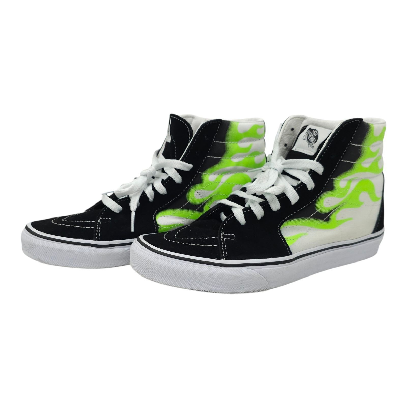 Vans Vans Sk8-Hi Green Flame Black White Sneaker Men 9 Women 10.5 Size US 9 / EU 42 - 1 Thumbnail