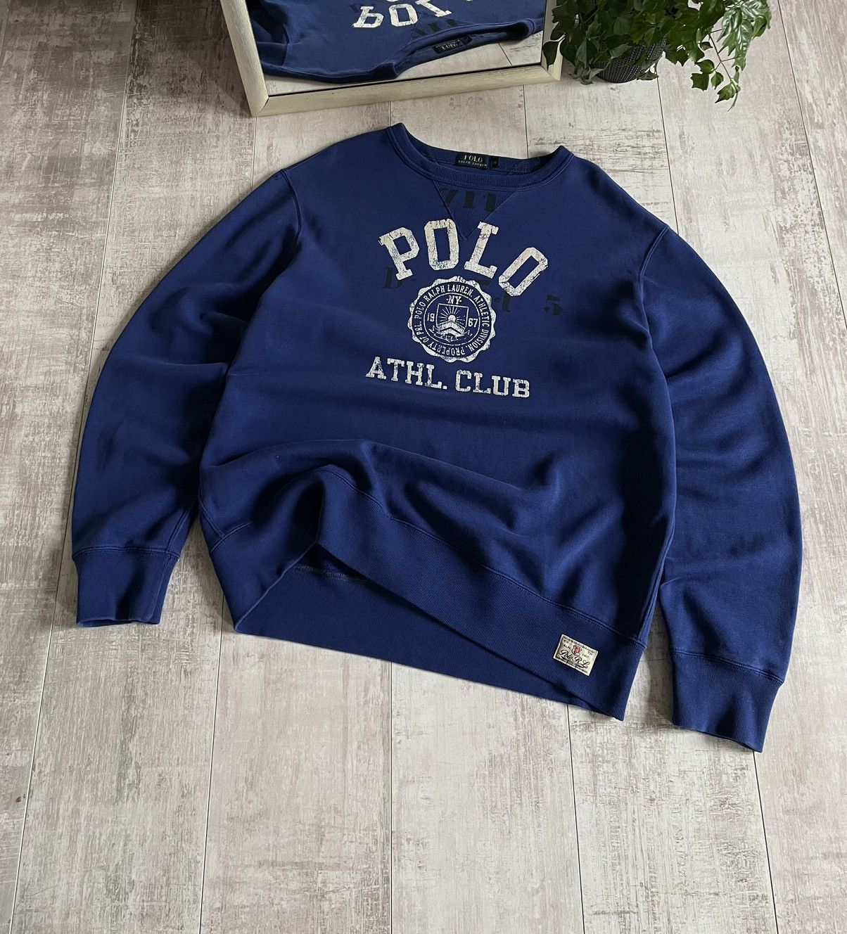 Polo Ralph Lauren × Vintage Vintage Polo Ralph Lauren Athletic Division Sweatshirt RARE Size US XL / EU 56 / 4 - 4 Thumbnail