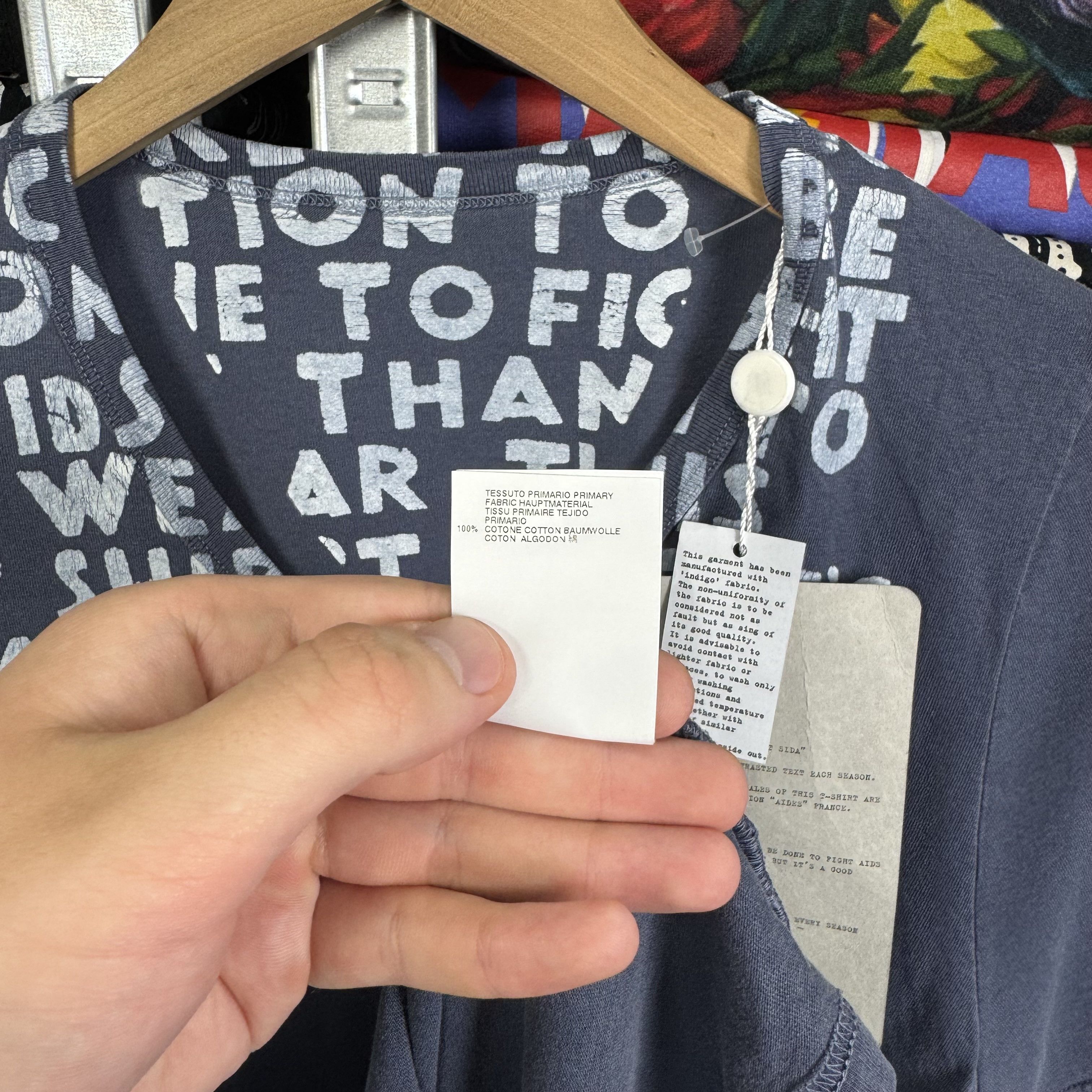 Maison Margiela MAISON MARTIN MARGIELA AIDS AWARENESS GARMENT DYED T-SHIRT Size US S / EU 44-46 / 1 - 8 Thumbnail