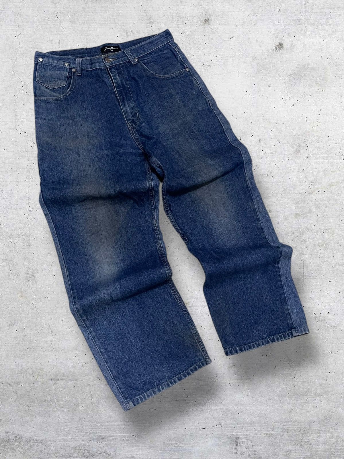 Sean John VINTAGE SEAN JOHN OG 90S DESIGNER STREETWEAR BAGGY Y2K DENIM Size US 31 - 2 Thumbnail