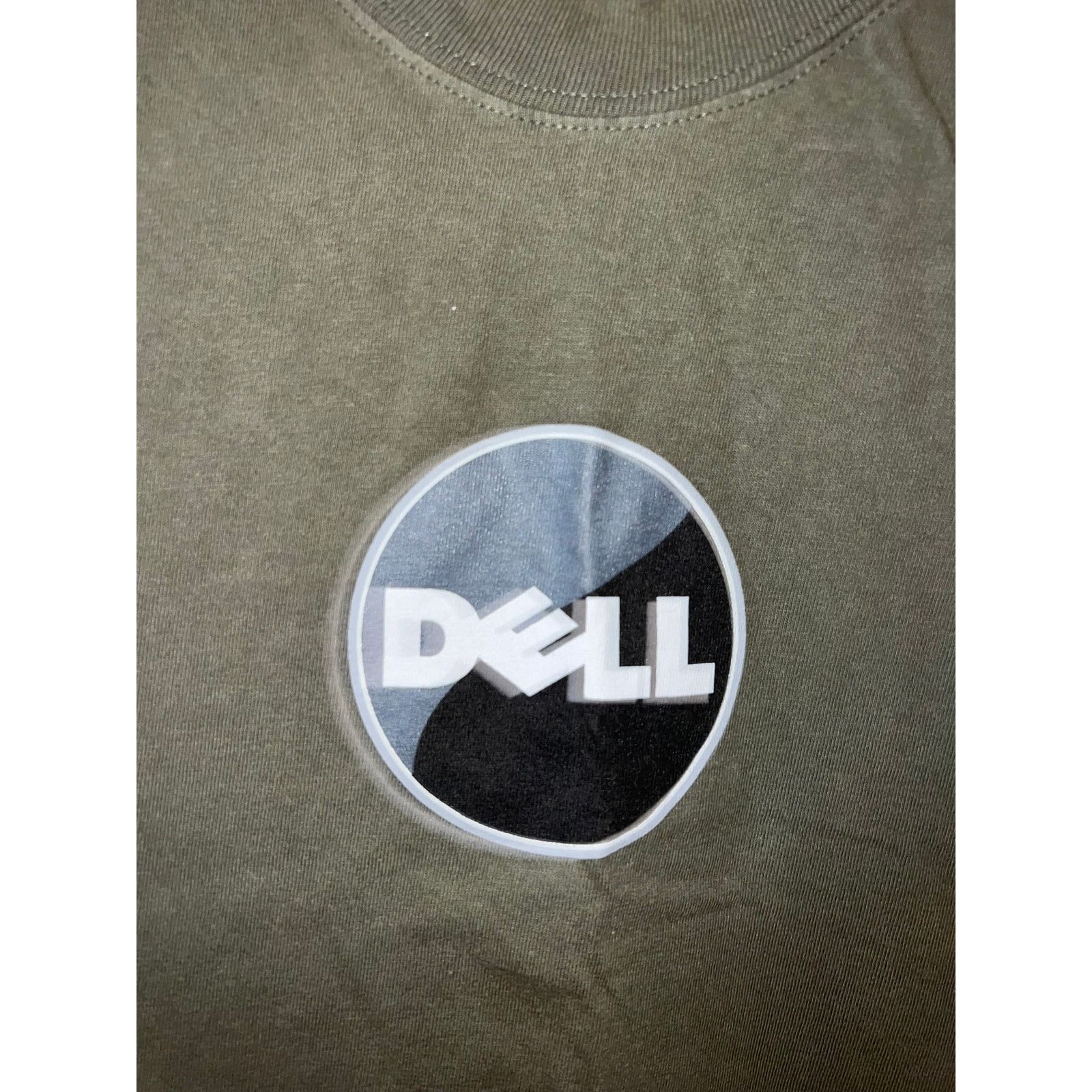 Hanes Vintage Dell Computer Shirt Promotional Green Tee VTG XL Size US XL / EU 56 / 4 - 3 Thumbnail