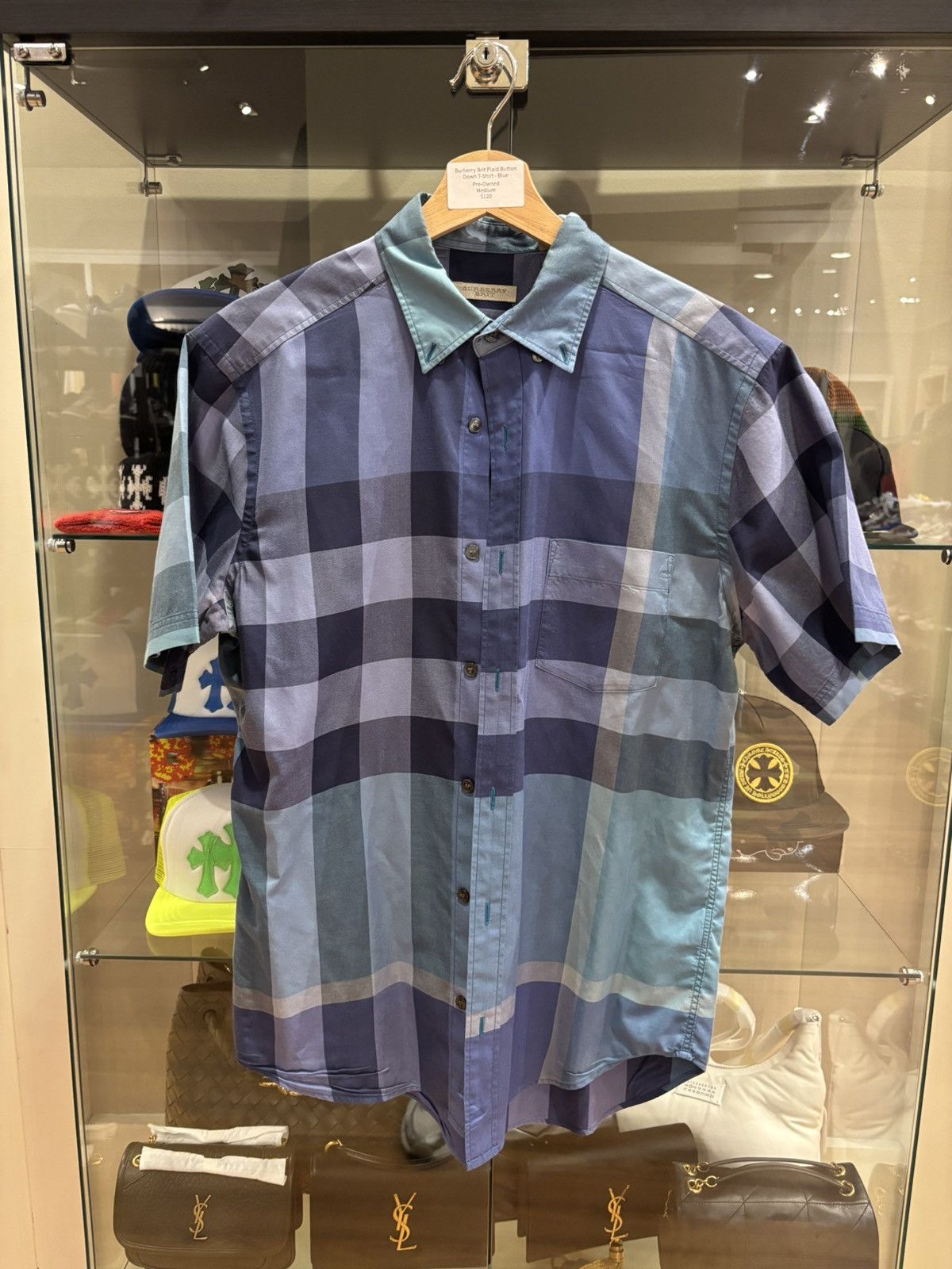 Burberry Burberry Brit Plaid Button Down Tee Size US M / EU 48-50 / 2 - 1 Thumbnail