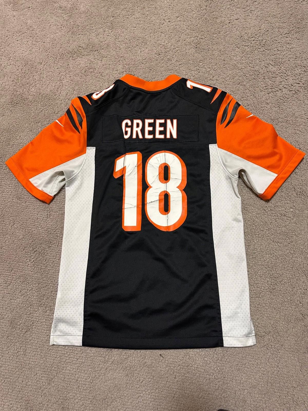 Nike Nike On Field Cincinnati Bengals #18 AJ Green Jersey Sz S Size US S / EU 44-46 / 1 - 7 Thumbnail