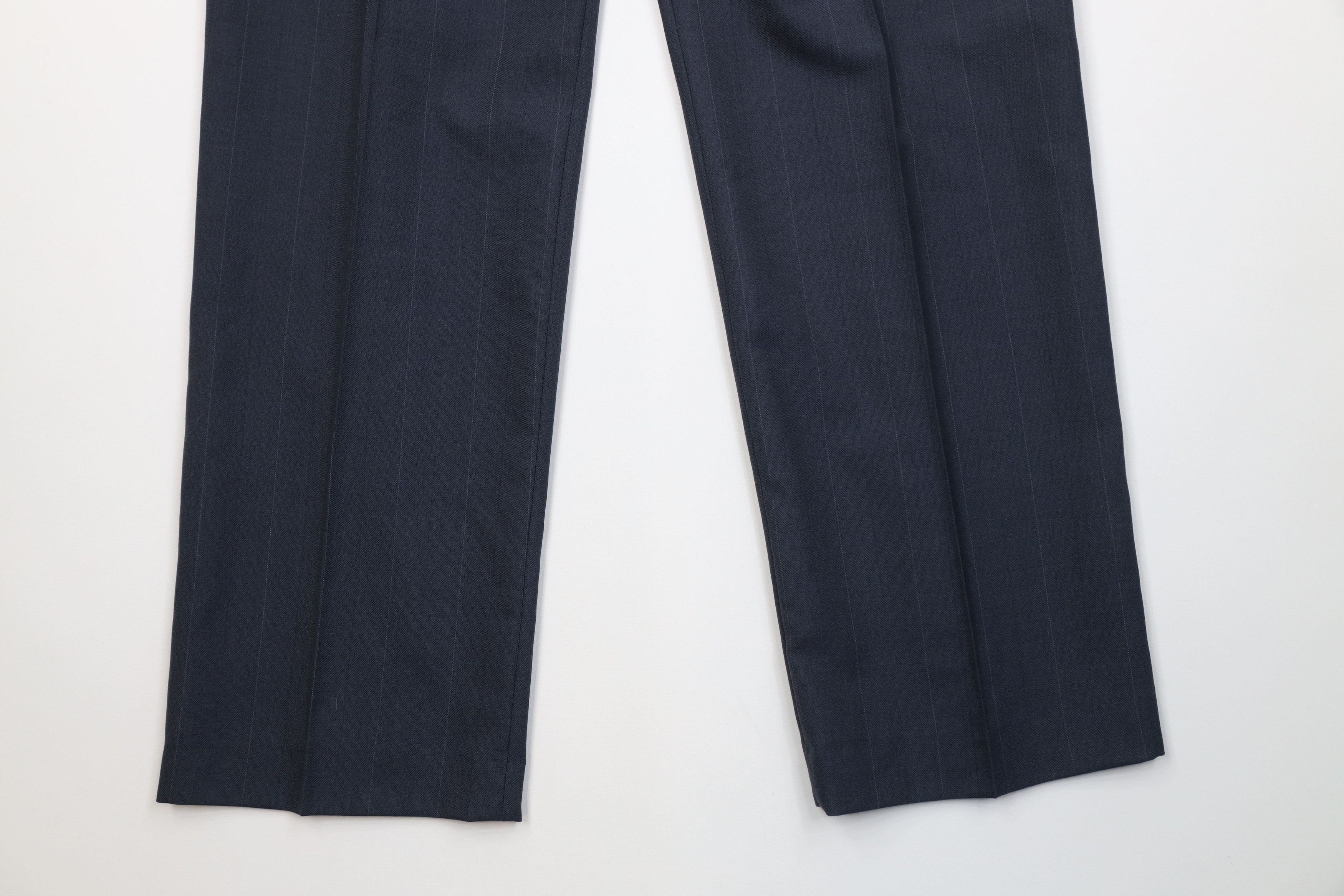 Vintage Vintage 90s Blend Knit Pinstriped Wide Leg Chino Pants USA Size US 34 / EU 50 - 13 Thumbnail