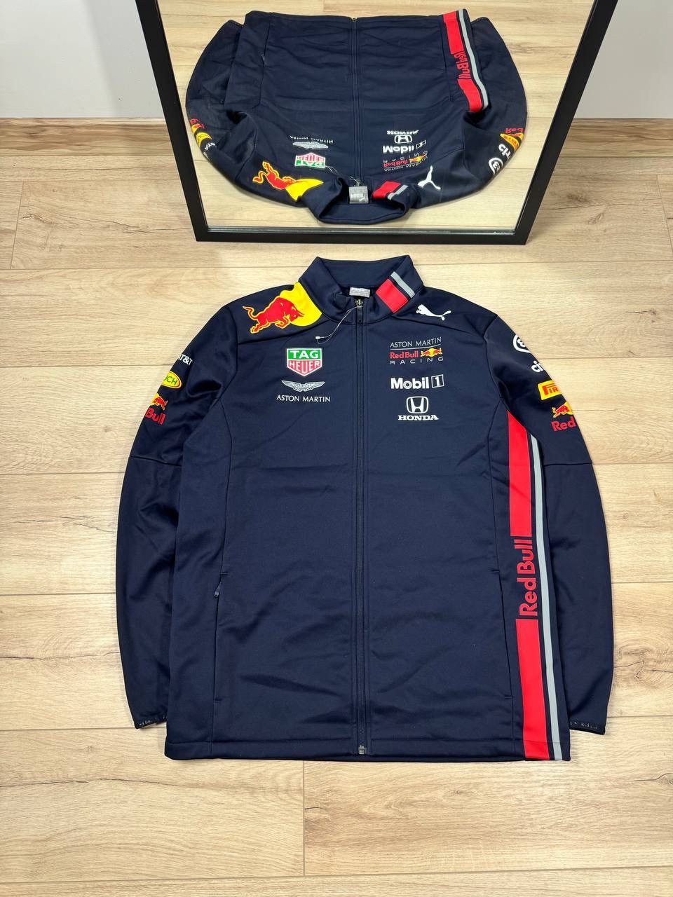 Puma Puma Aston Martin Res Bull Racing F1 Team Jacket Navy Blue Size US L / EU 52-54 / 3 - 1 Thumbnail