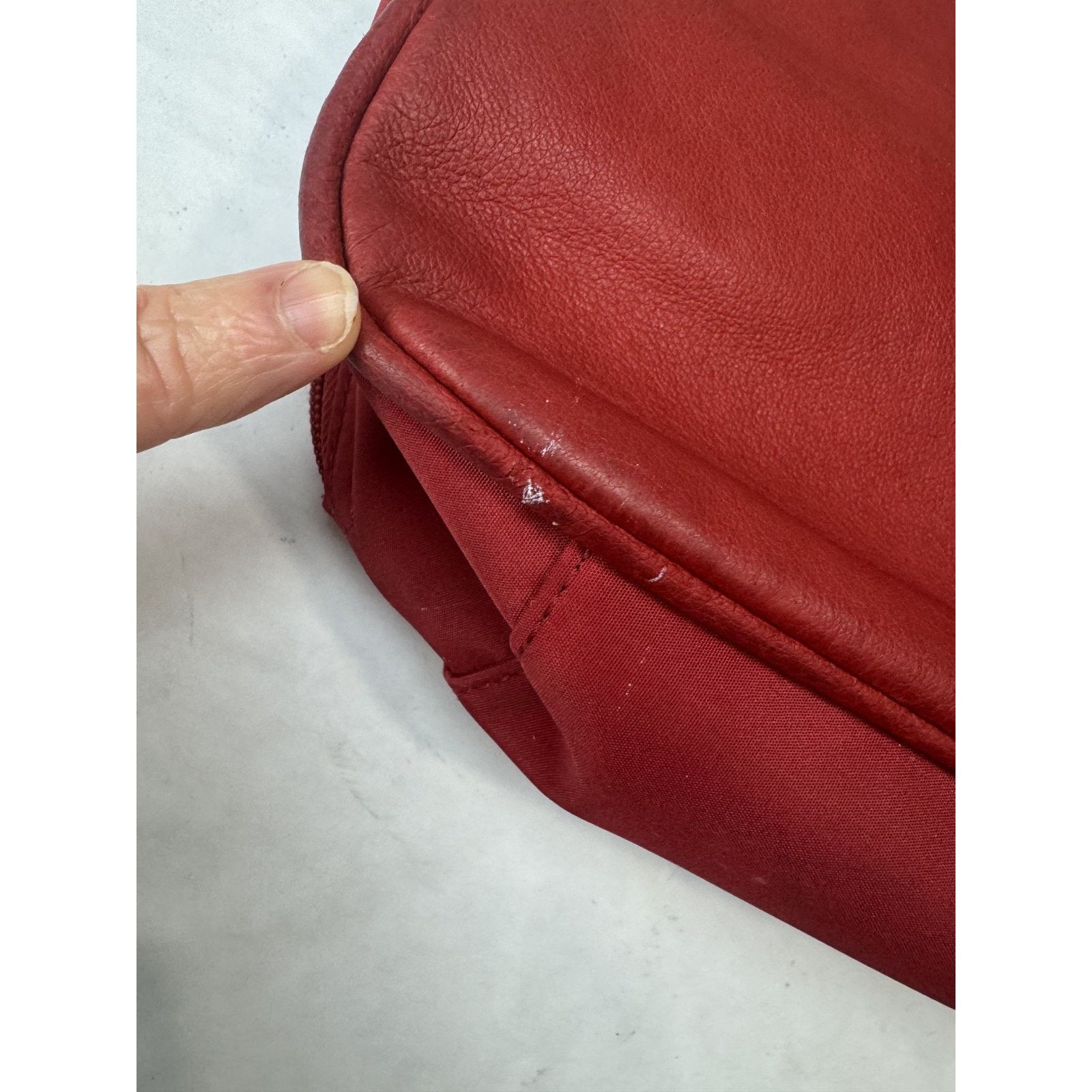 Other Gun Toten'n Mamas Red Cowhide Leather Shoulder Bag Size ONE SIZE - 11 Thumbnail
