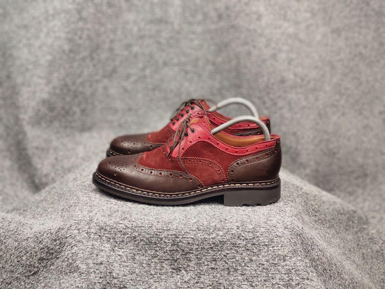 Heschung Heschung Design Owen Oxford Leather Red Brogue Boots Size US 7.5 / EU 40-41 - 9 Thumbnail