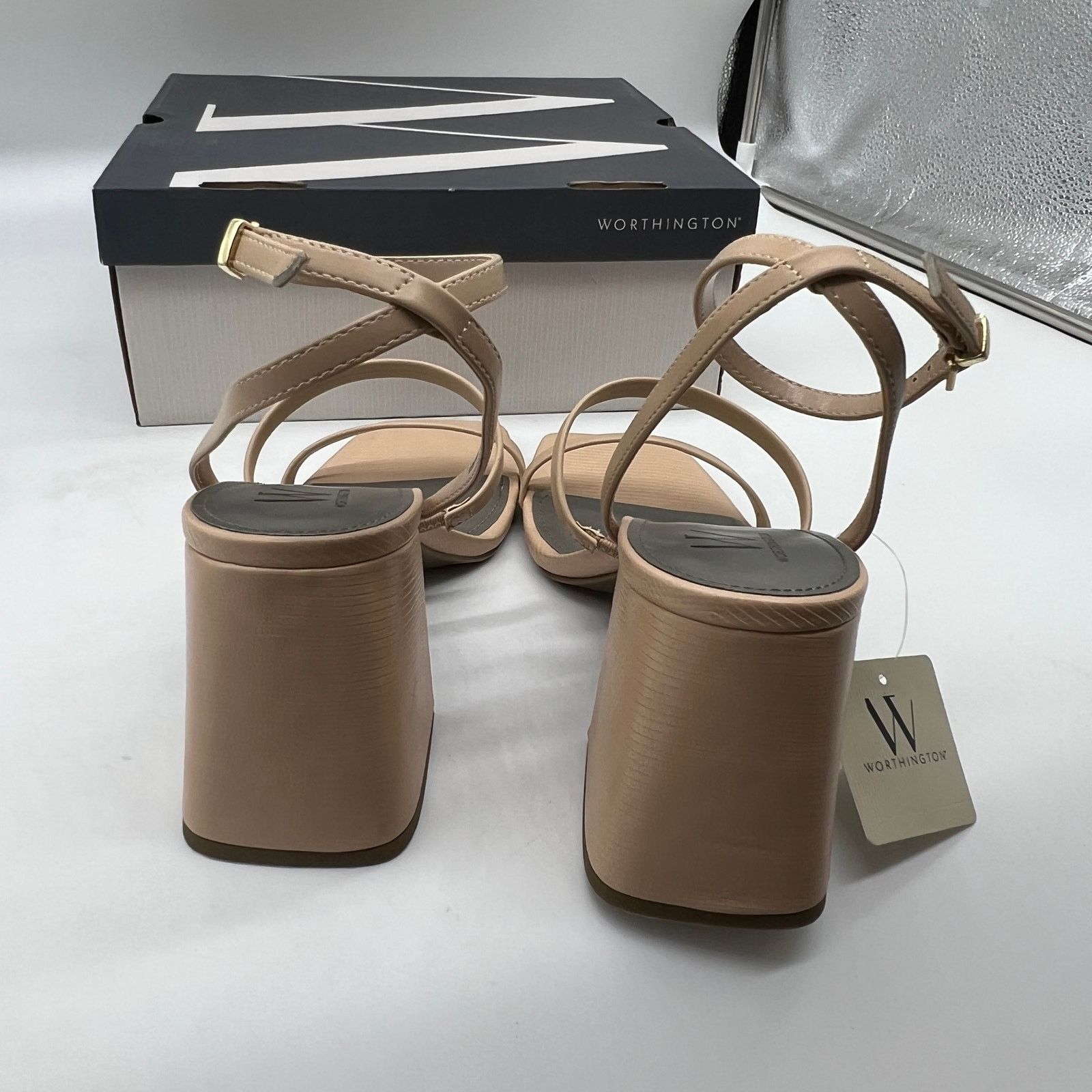 Other Worthington Womens Pico Heeled Sandals Nude Color Size 9.5M Size US 9.5 / IT 39.5 - 9 Thumbnail
