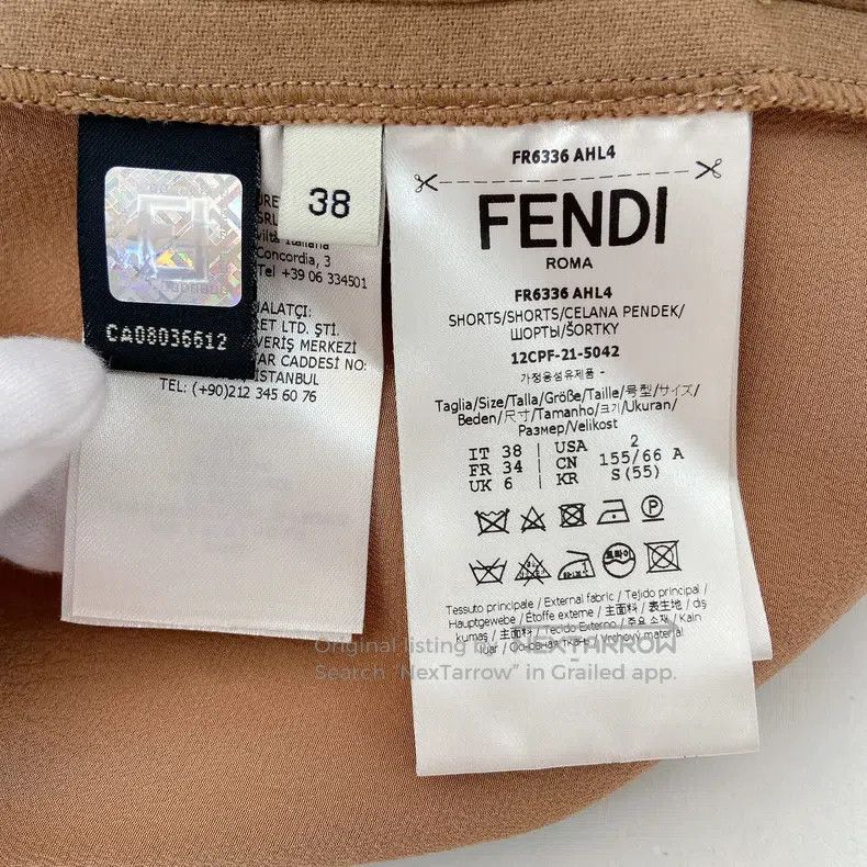 Fendi Fendi Khaki Shorts Size 25" / US 0 / IT 36 - 7 Thumbnail