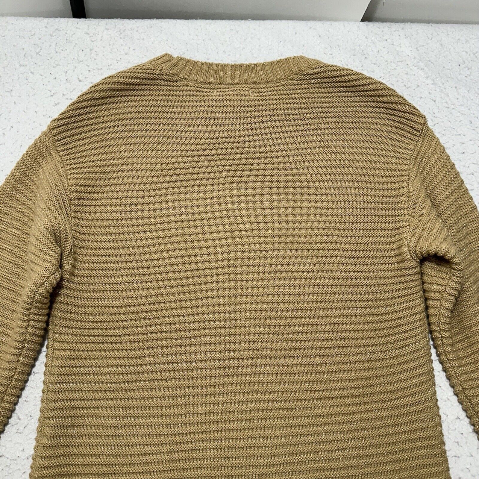 Nine West Nine West Small Glitter Sweater Beige Pullover Long Sleeve Size S / US 4 / IT 40 - 11 Thumbnail