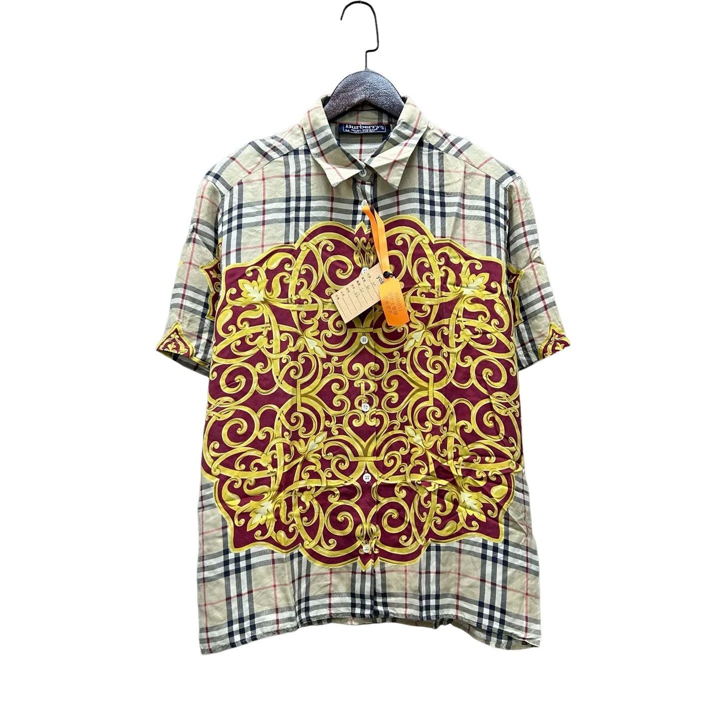 Burberry Vintage Burberrys Silk Scroll Pattern Shirt Size M Size US M / EU 48-50 / 2 - 1 Thumbnail