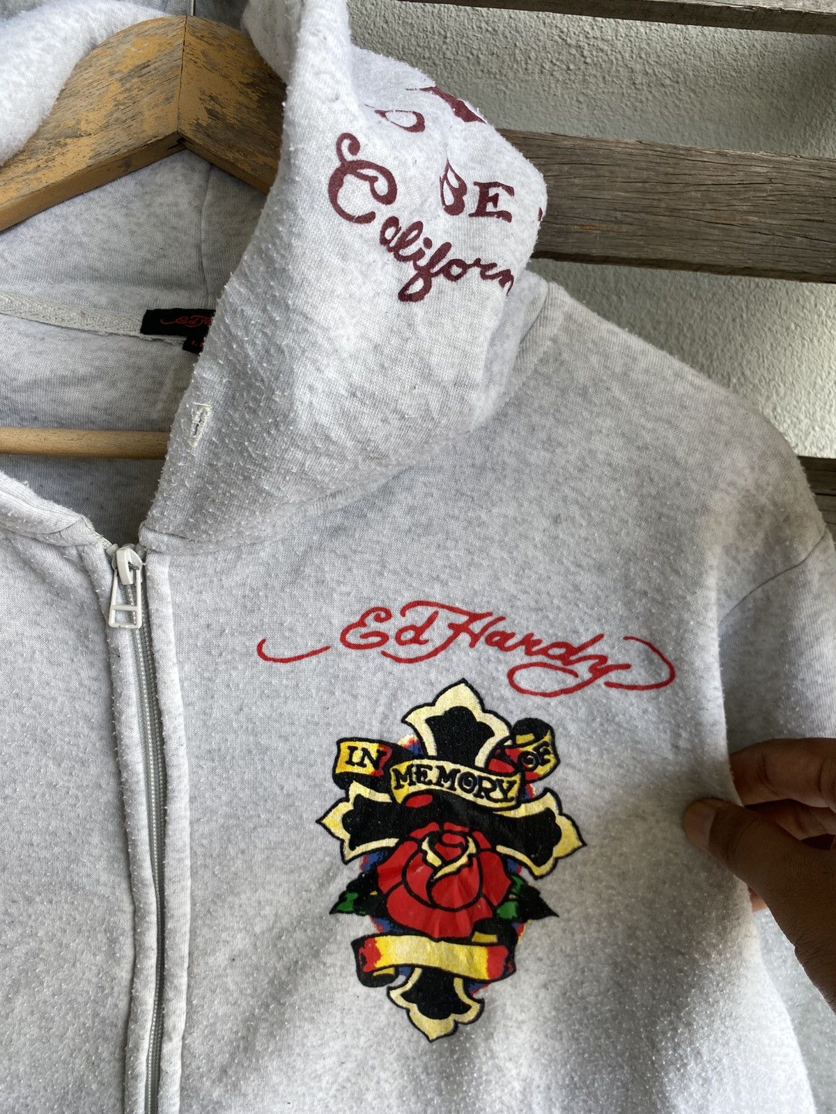 Ed Hardy 2000s Ed Hardy Hoodie Size US XL / EU 56 / 4 - 1 Thumbnail