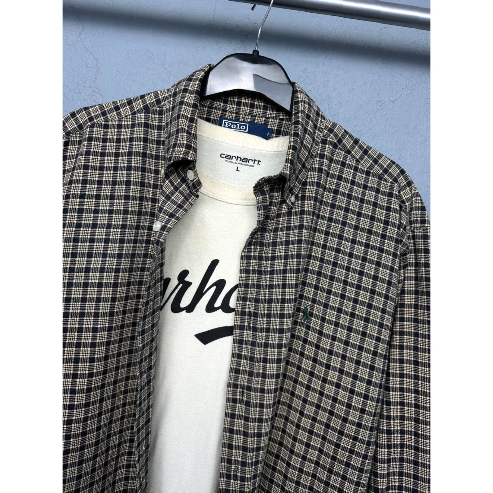 Polo Ralph Lauren Polo Ralph Lauren Vintage Mens Flannel Shirt Size M Size US M / EU 48-50 / 2 - 2 Thumbnail