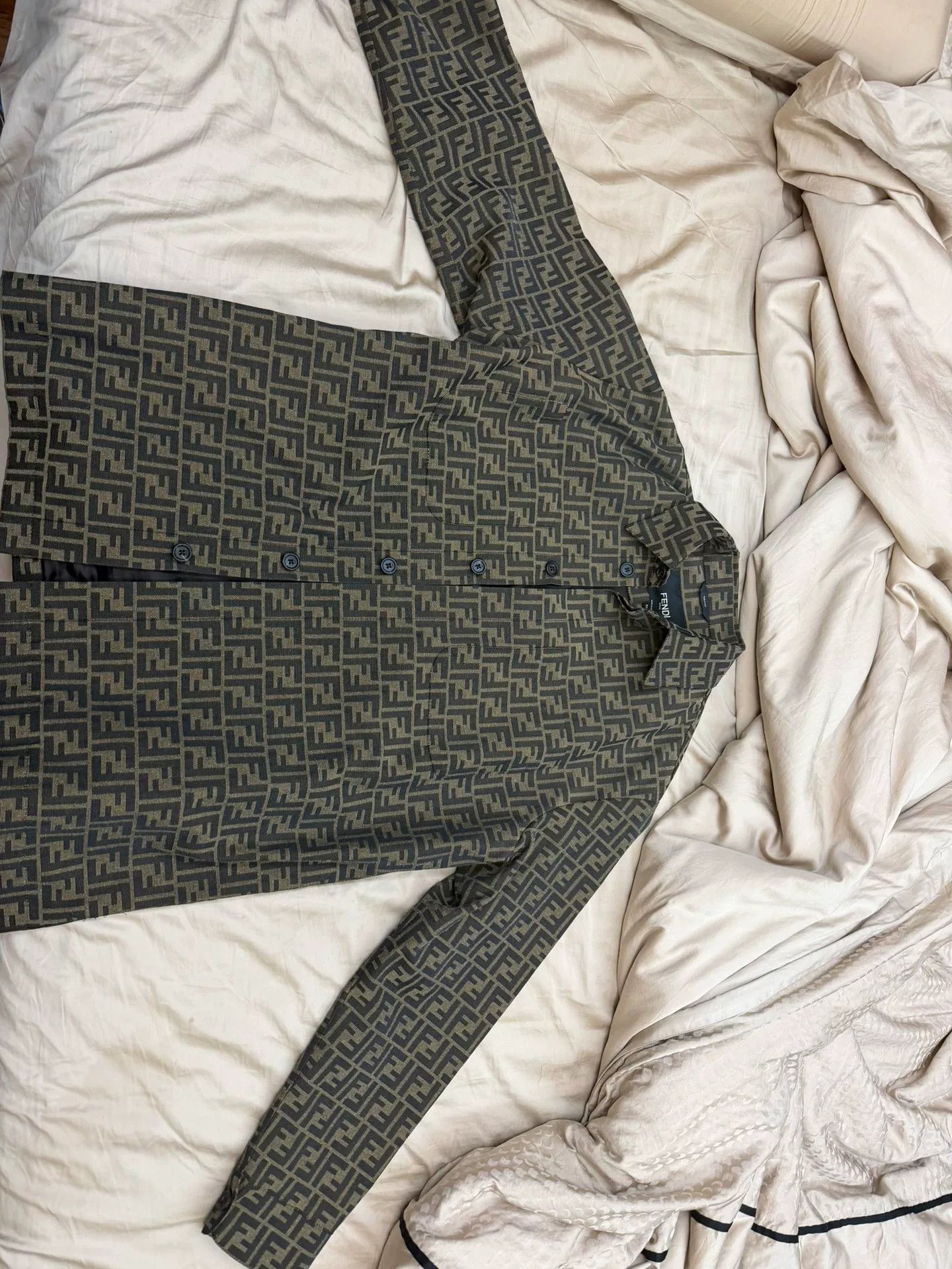 Fendi Fendi Men's Monogram FF Jacket Size US L / EU 52-54 / 3 - 1 Thumbnail