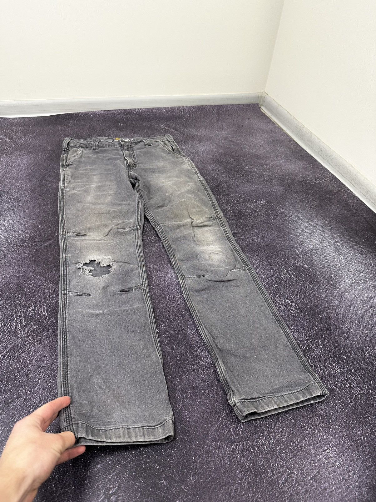 Carhartt Vintage Carhartt Distressed USA Faded Opium Hype Work Pants Size US 30 / EU 46 - 8 Thumbnail