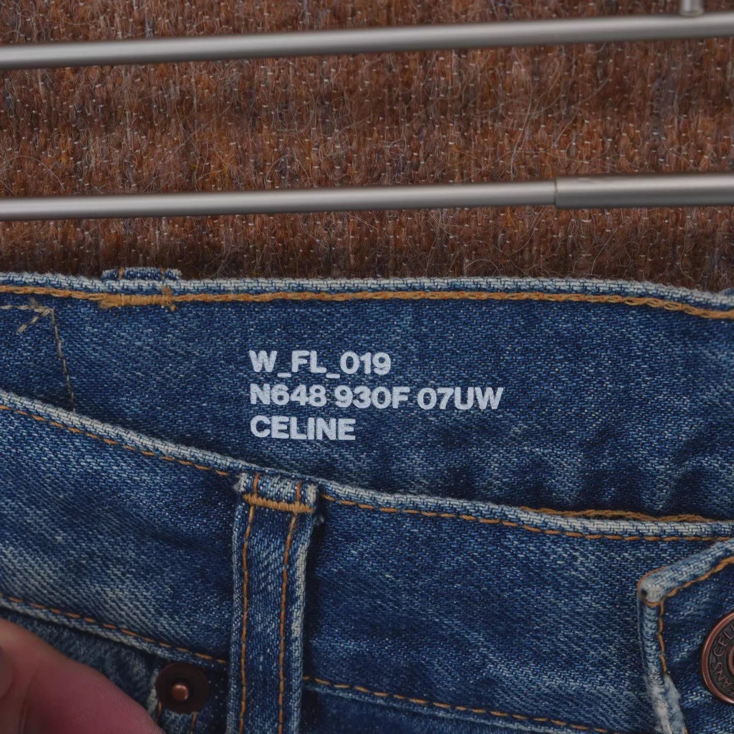 Celine Celine Classic Wide-Leg Washed Jeans 31 99 Size 31" - 3 Thumbnail