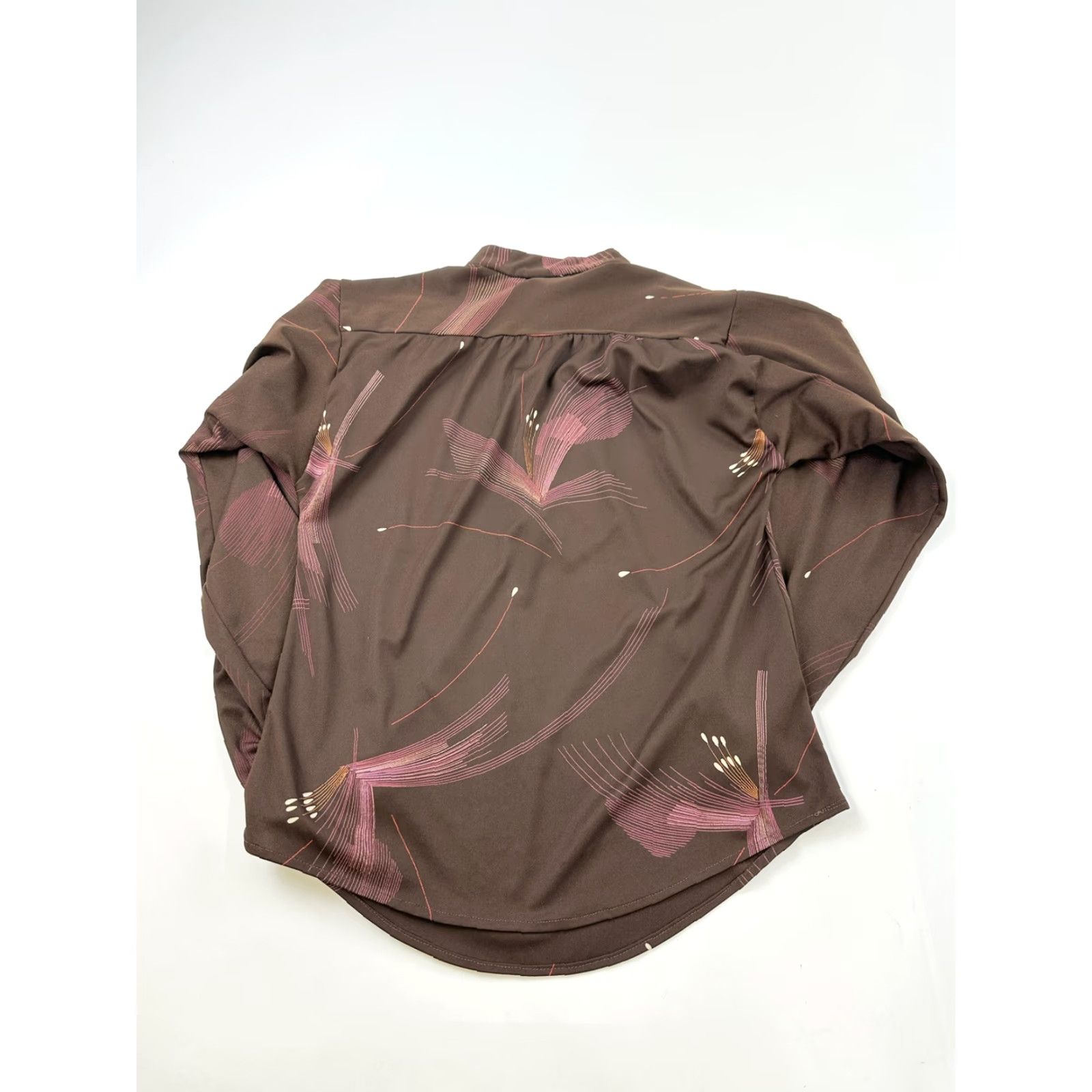 Joe Browns VINTAGE Browns Cricket Lane Blouse Women’s Small Brown Mock Neck S Girls? Size S / US 4 / IT 40 - 2 Thumbnail