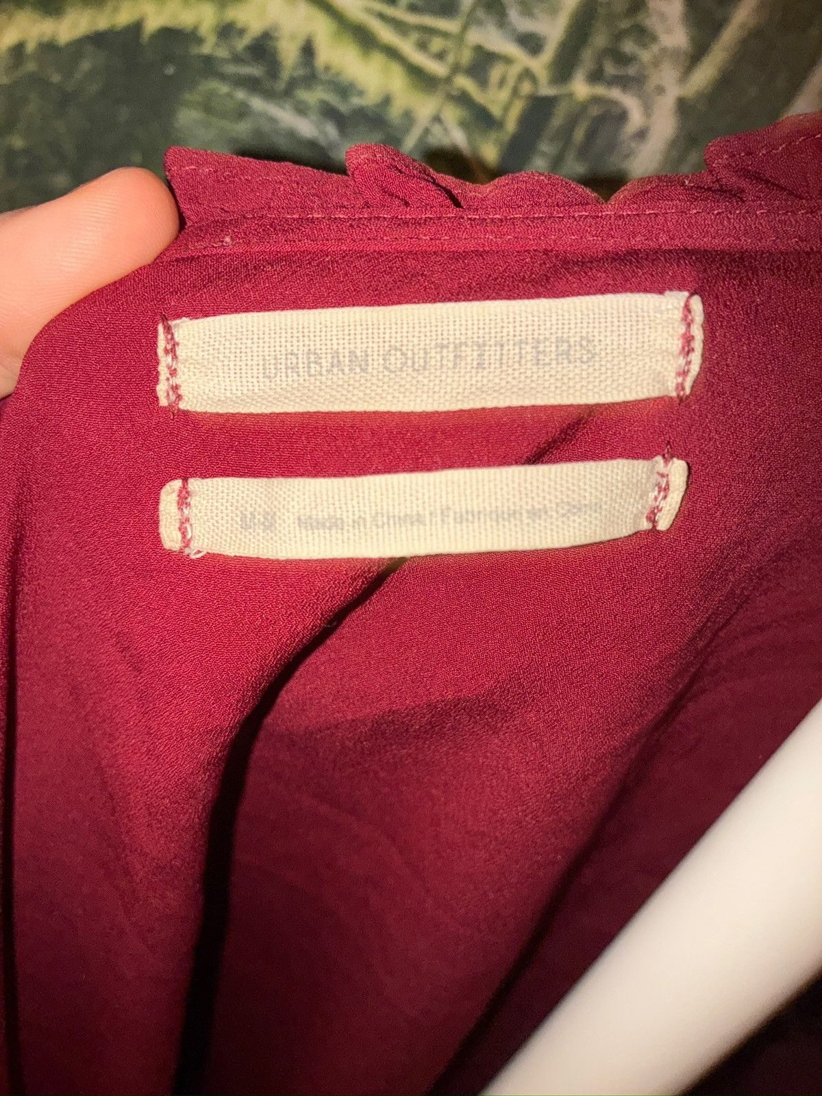Urban Outfitters Urban Outfitters Burgundy Peplum Top— M Size M / US 6-8 / IT 42-44 - 4 Thumbnail