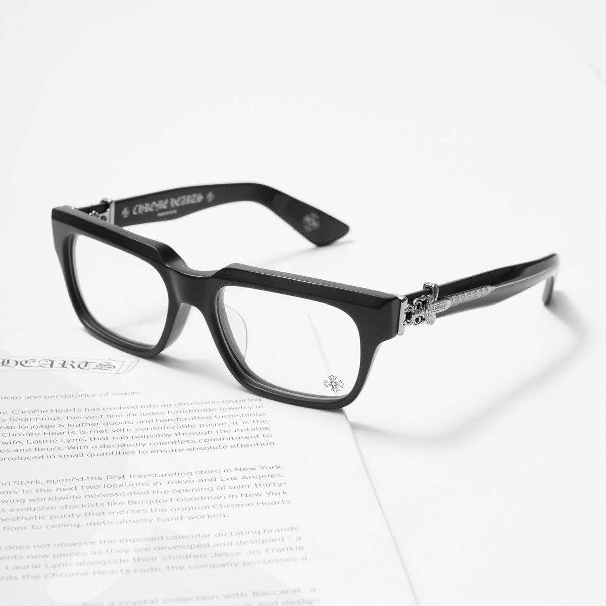 Chrome Hearts CHROME HEARTS VAGILLIONAIRE I MATTE BLACK GLASSES Size ONE SIZE - 1 Thumbnail