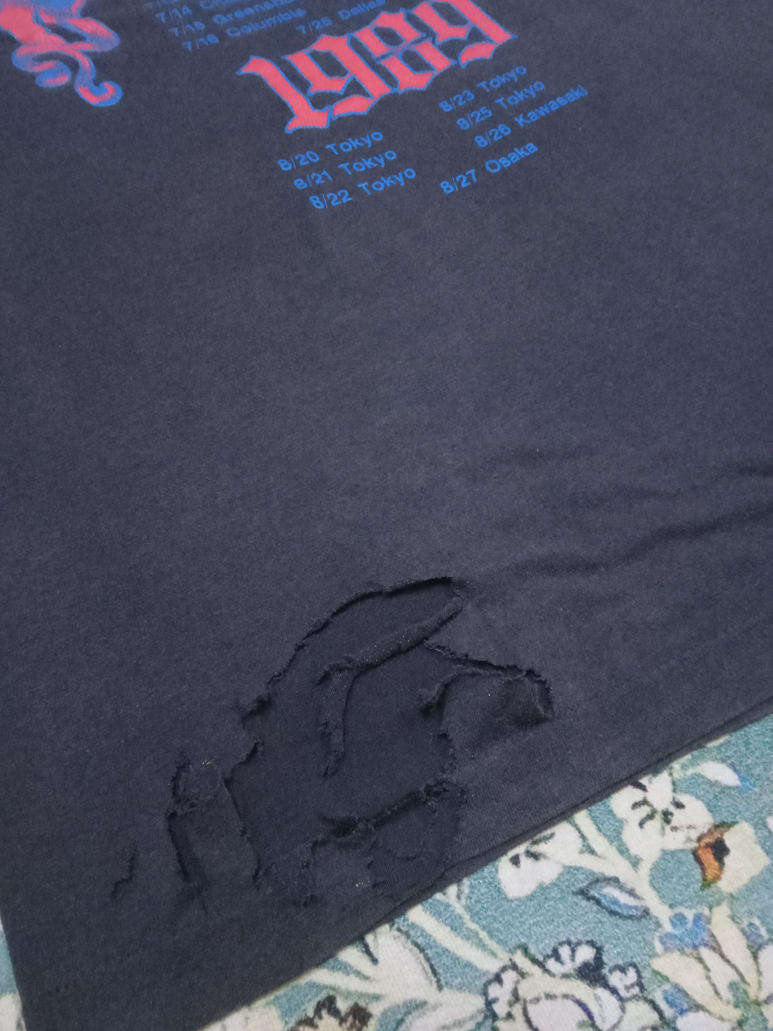 Band Tees × Vintage Vintage Blue Murder World Tour 1989 Distressed T Shirt Size US L / EU 52-54 / 3 - 7 Thumbnail
