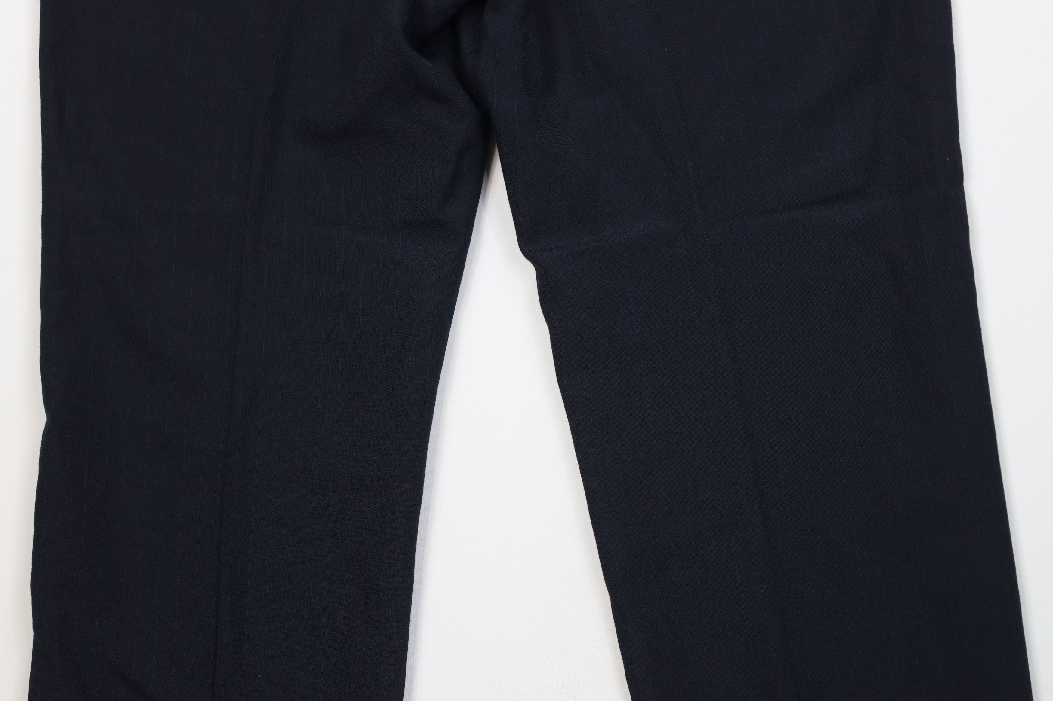Vintage Vintage 70s Blend Knit Pinstriped Wide Leg Chino Pants US Size US 38 / EU 54 - 12 Thumbnail