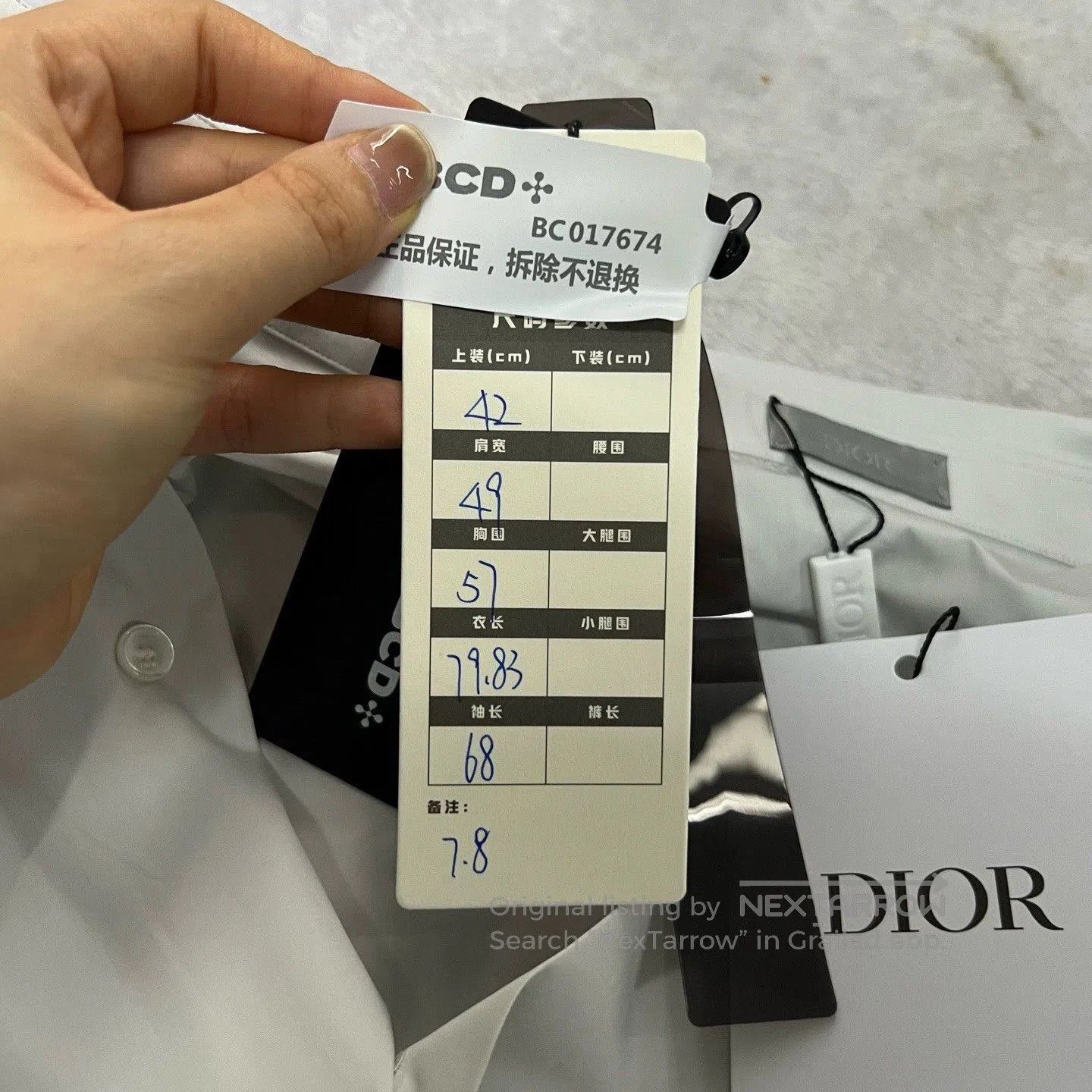 Dior white classic collared shirt by Dior. Size US L / EU 52-54 / 3 - 6 Thumbnail