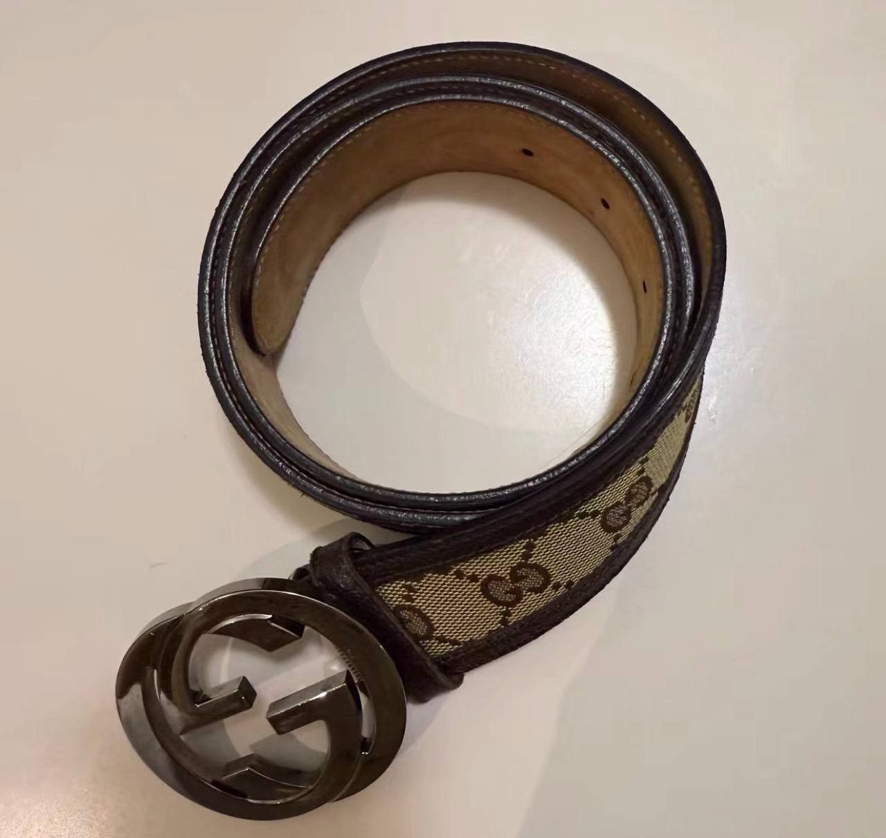 Gucci Gucci double G monogram belt Size ONE SIZE - 1 Thumbnail